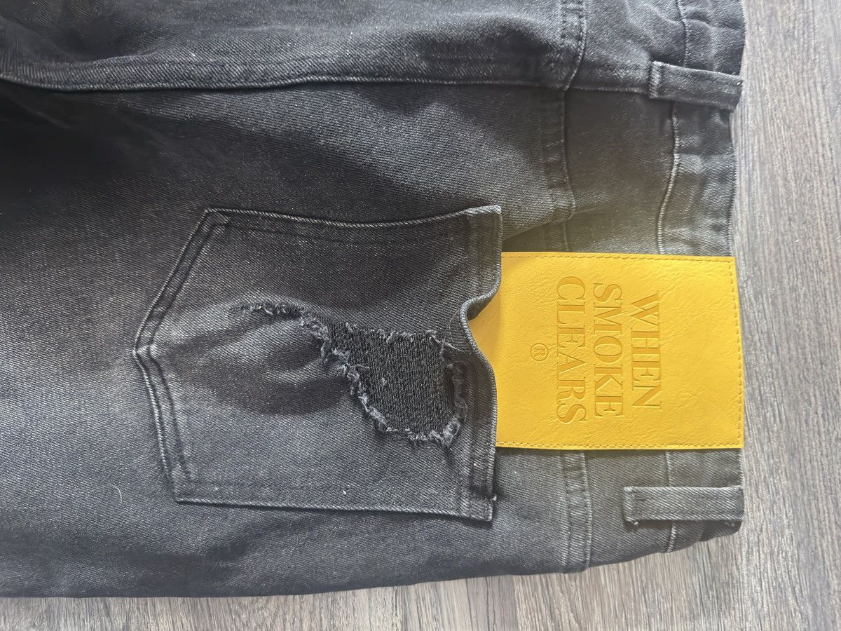 Whensmokeclears WHEN SMOKE CLEARS | PEARL DENIM BLACK | RED SZ 30 Size US 30 / EU 46 - 9 Thumbnail