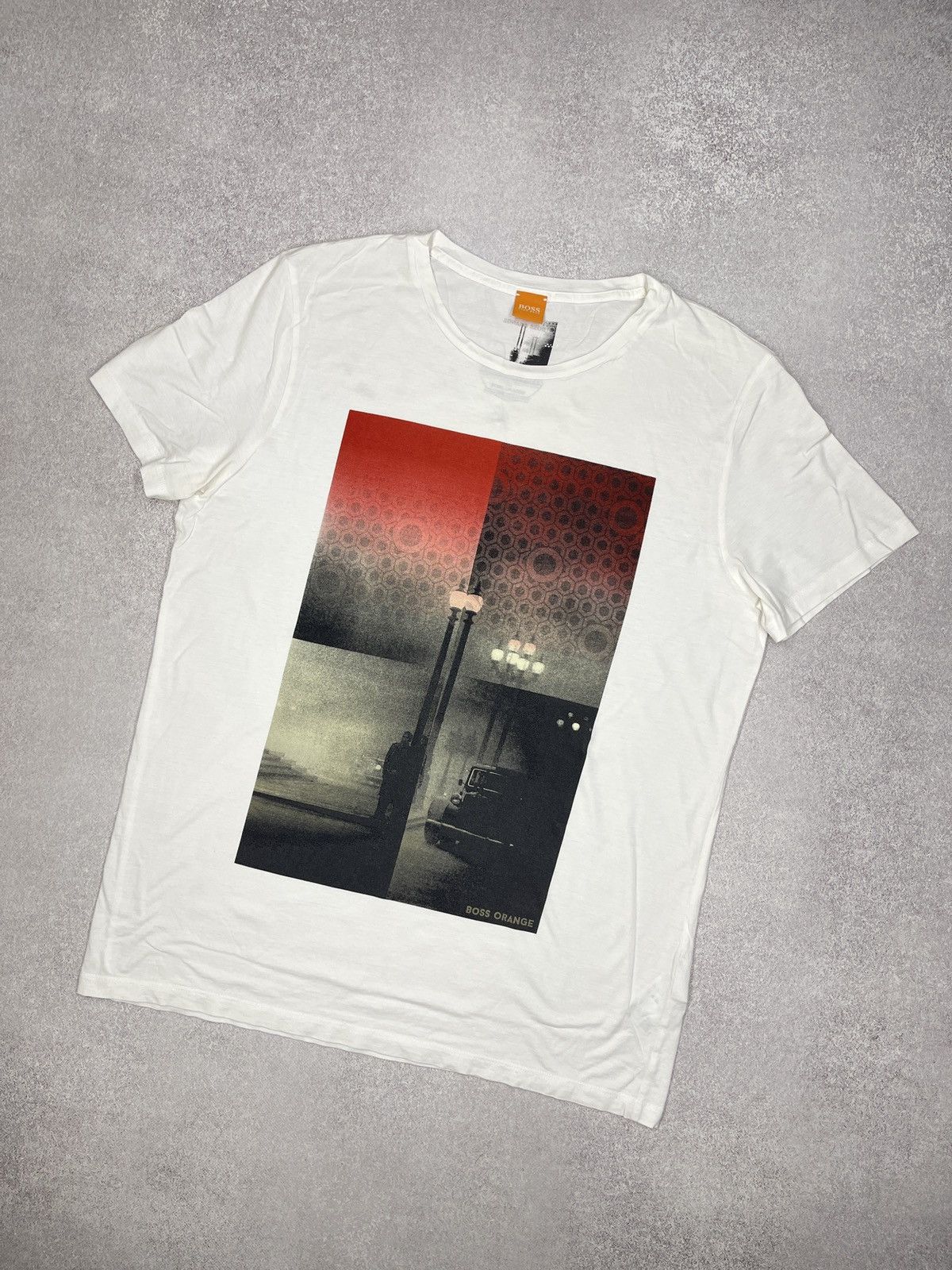 Hugo Boss Mens Hugo Boss Thiemon When Night Falls T Shirt White Size US XL / EU 56 / 4 - 1 Thumbnail