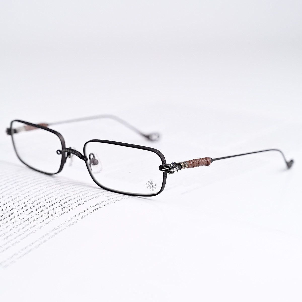 Chrome Hearts CHROME HEARTS SKIDDER MATTE CLASSIC BROWN GLASSES Size ONE SIZE - 2 Thumbnail