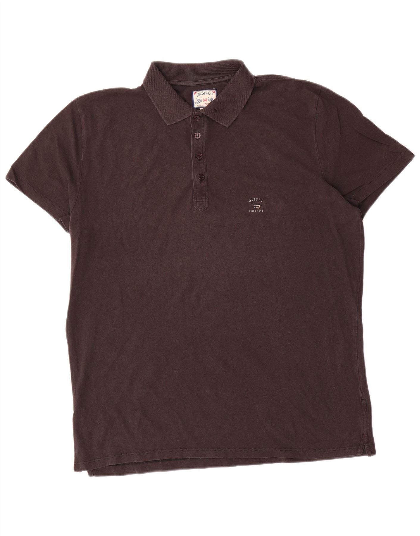 Diesel Mens Loose Fit Polo Shirt XS Black Size US L / EU 52-54 / 3 - 1 Thumbnail