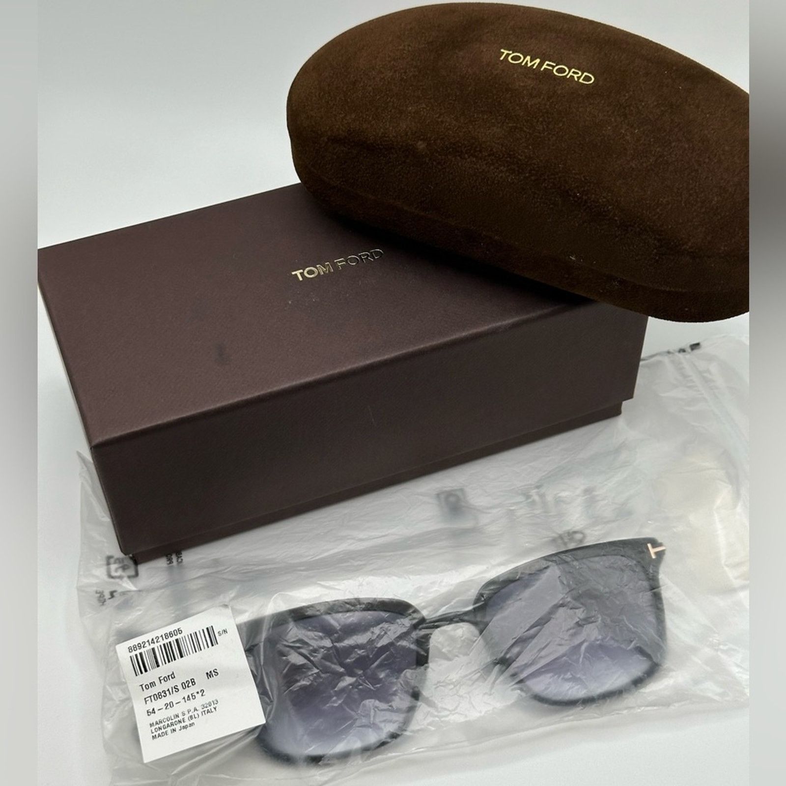 Tom Ford BRAND NEW TOM FORD Hayden FT0831/S 02B Black Men Sunglasses Size ONE SIZE - 9 Thumbnail