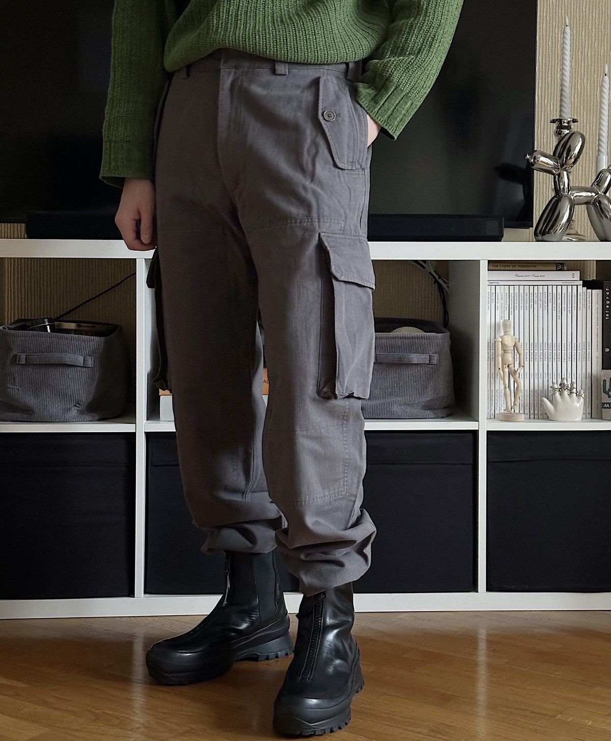 Prada PRADA FW 2006 Combat Cargo Pants Vintage Cotton wide wool Size US 32 / EU 48 - 1 Thumbnail
