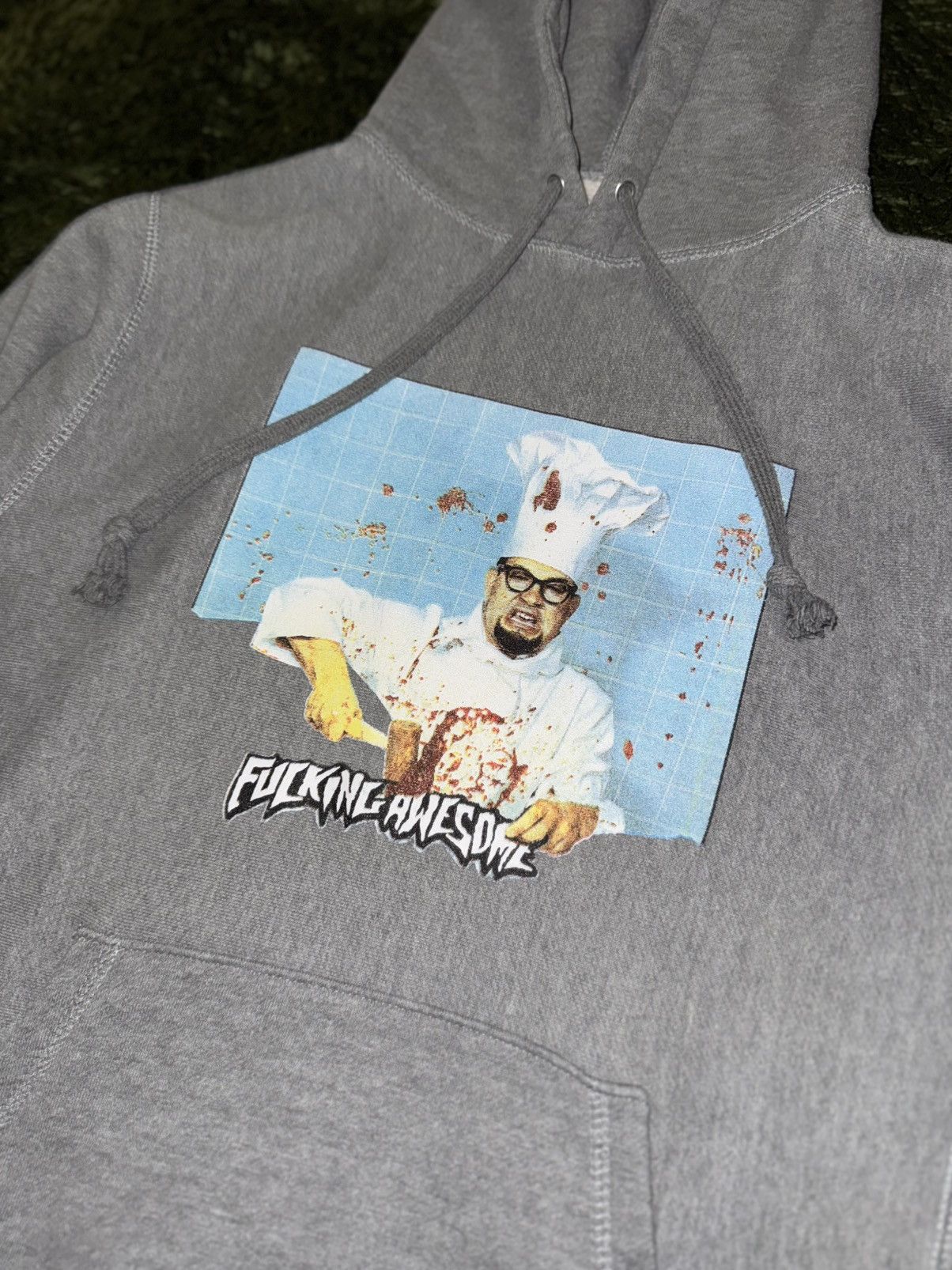 Fucking Awesome [S] Fucking Awesome Chef Graphic Hoodie Melange Grey Size US S / EU 44-46 / 1 - 2 Thumbnail