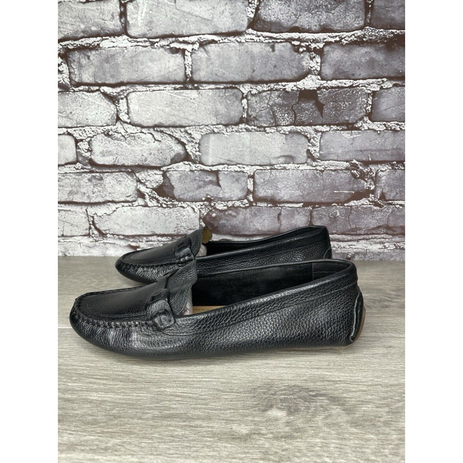 Bass G.H. Bass & Co. Bass Reese Black Leather Driving Loafers Wom Size US 9.5 / IT 39.5 - 17 Thumbnail