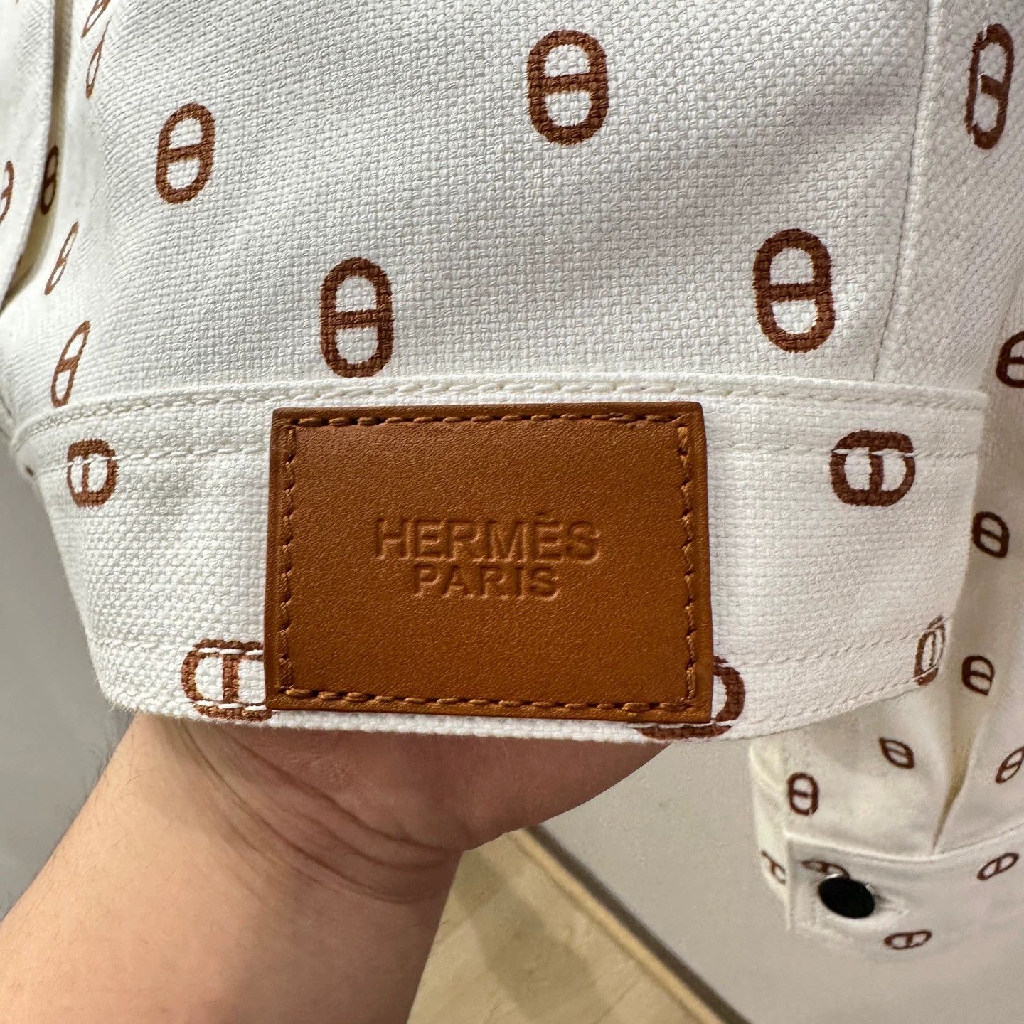 Hermes Hermes mar452 all over print pig nose single-breasted Jkt 38 Size S / US 4 / IT 40 - 7 Thumbnail