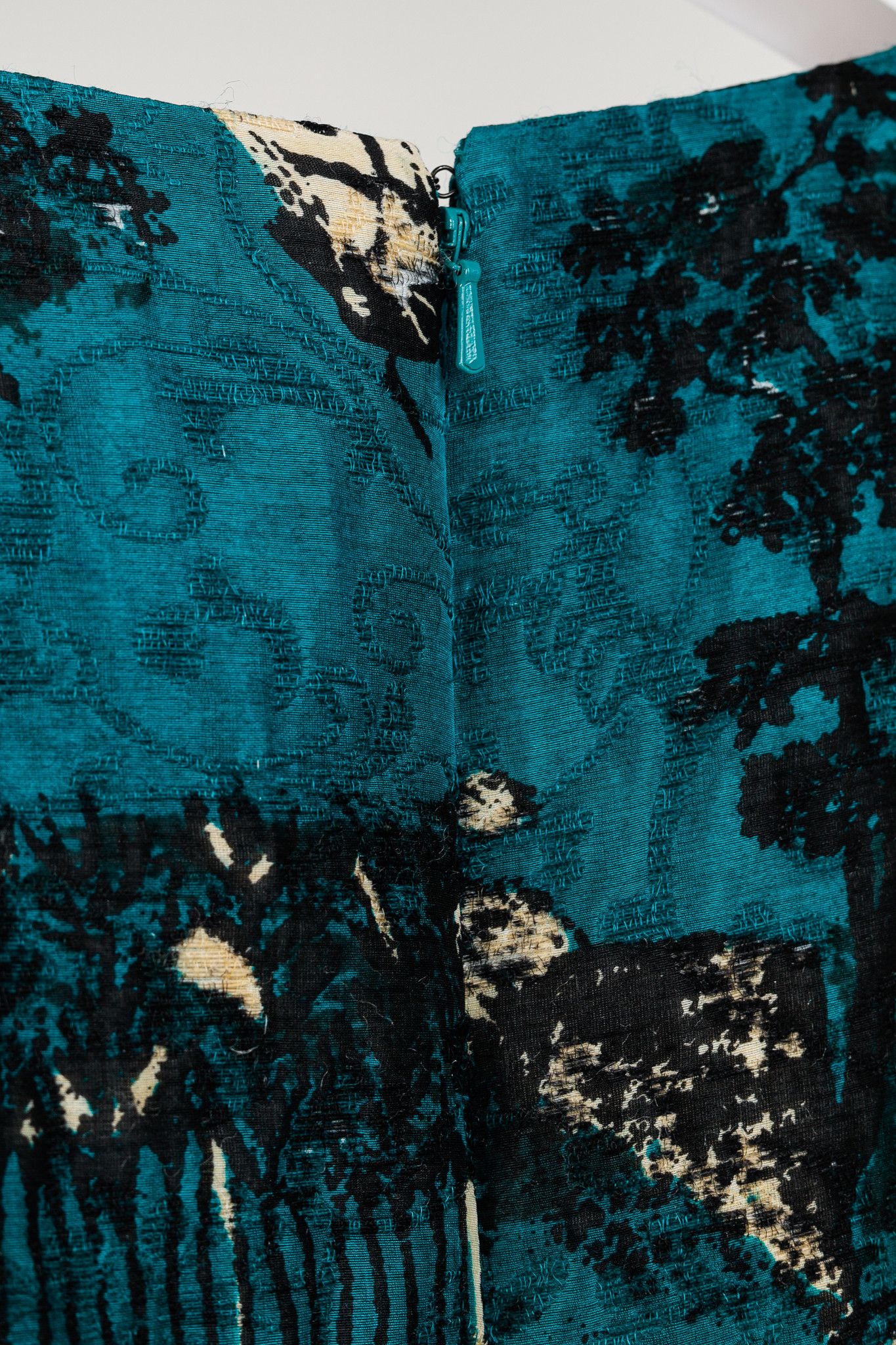 Oscar De La Renta Oscar de la Renta AW13 Jacquard Sleeveless Pleated Dress Size M / US 6-8 / IT 42-44 - 8 Thumbnail