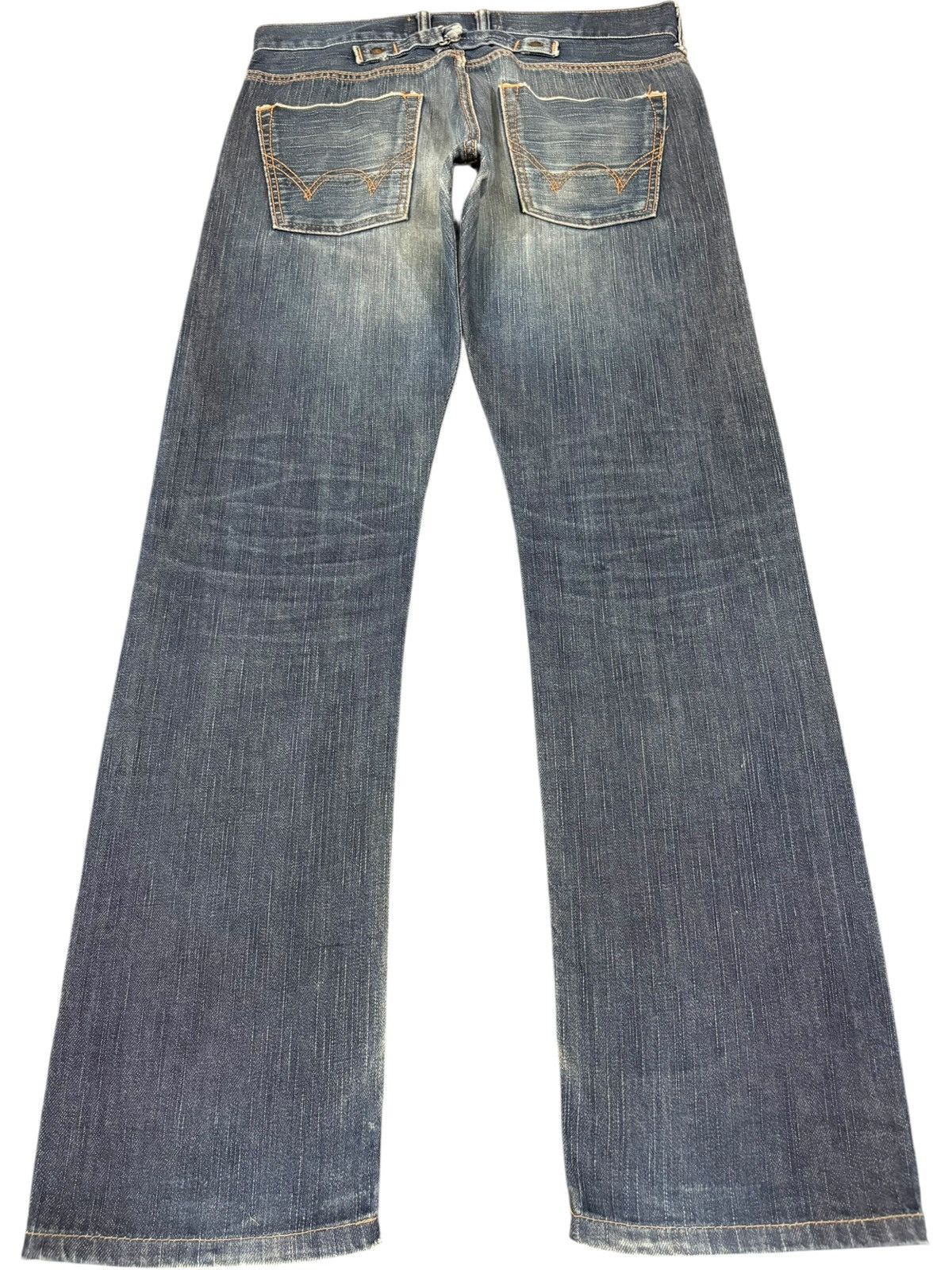 Edwin New Vintage Edwin 505 Selvedge Mud Wash Buckle Back Jeans Size US 30 / EU 46 - 3 Thumbnail