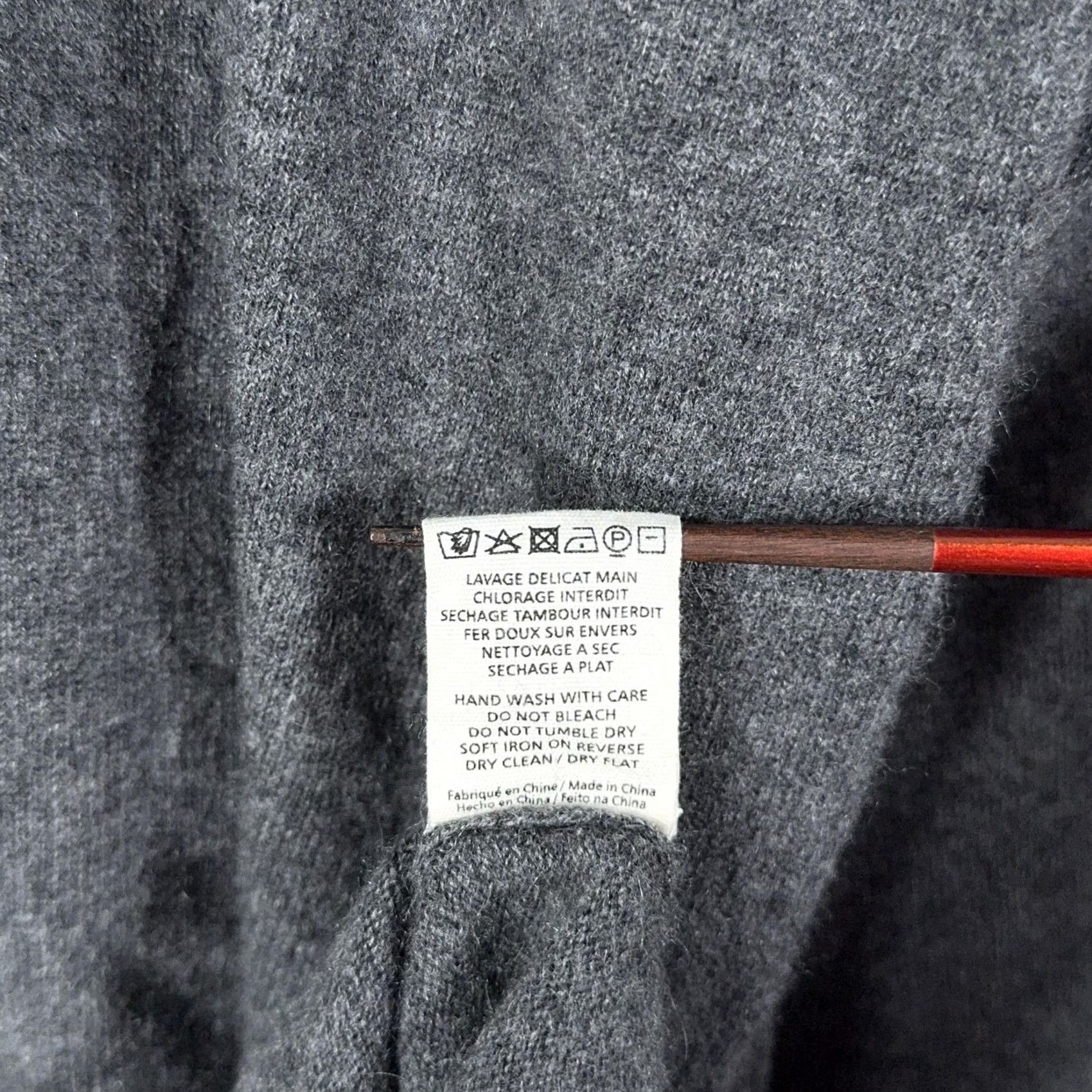 Hartford Hartford Mens 2XL Gray Wool Cashmere Crewneck Knit Pullover Sweater Size US XXL / EU 58 / 5 - 6 Thumbnail