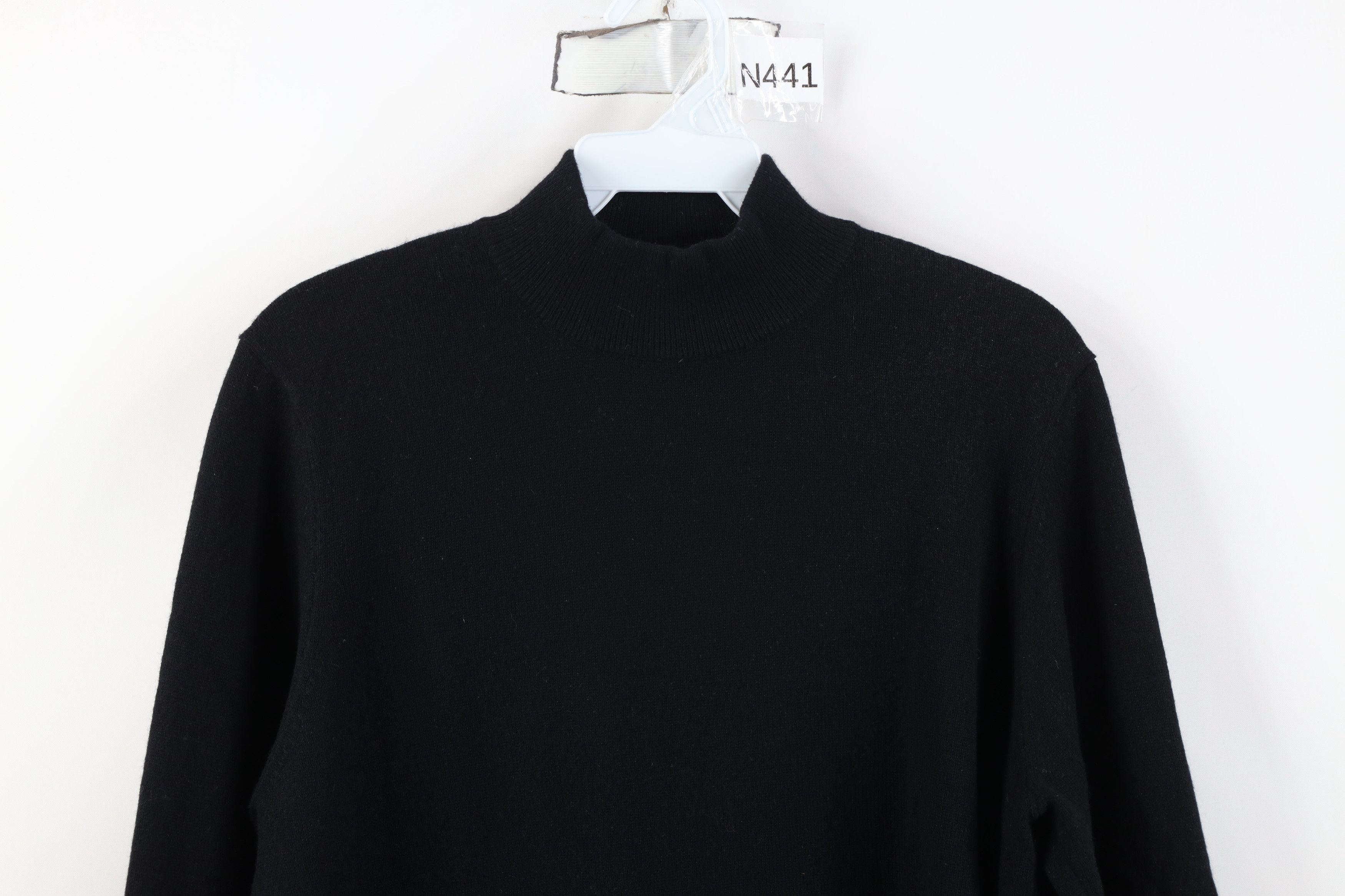 Vintage Vintage 90s Streetwear 2 Ply Cashmere Knit Mock Neck Sweater Size M / US 6-8 / IT 42-44 - 2 Thumbnail
