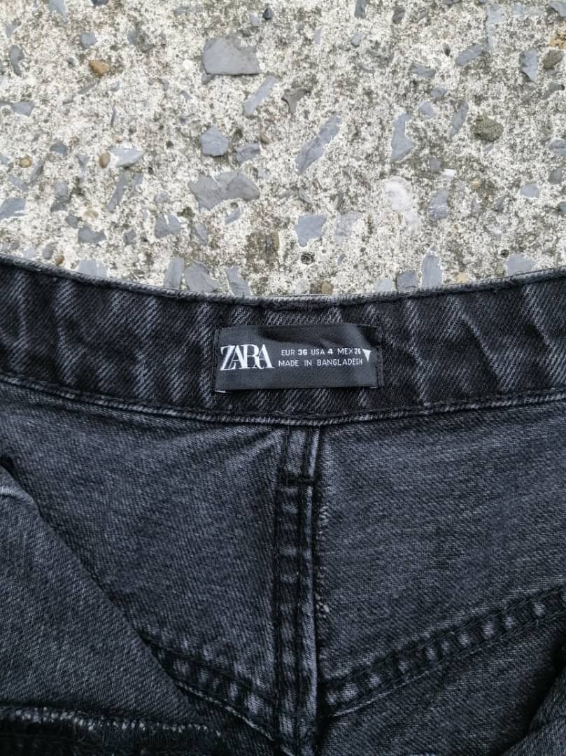 Zara Zara Black Denim Jeans Size US 26 / EU 42 - 5 Thumbnail