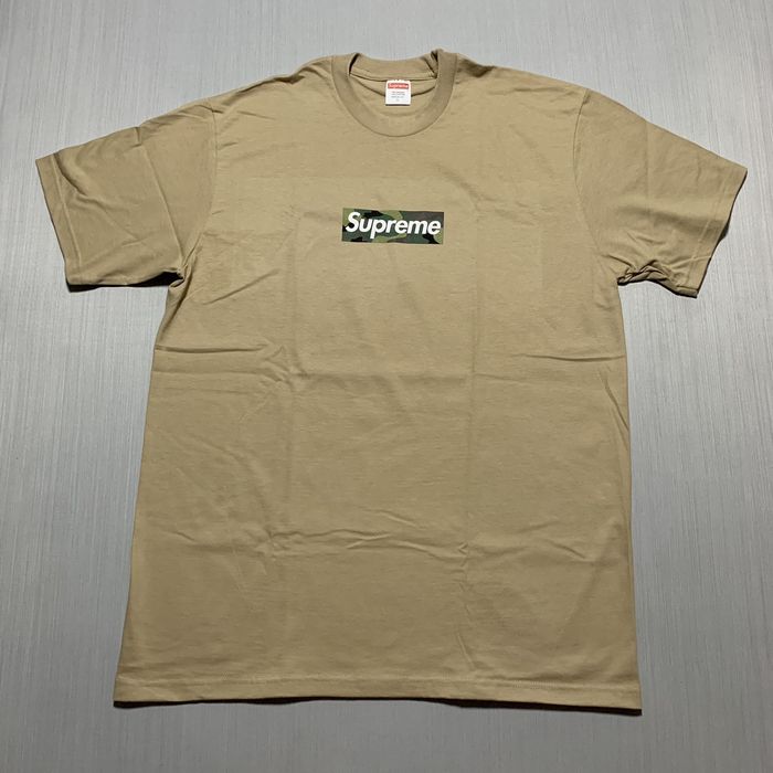 Supreme camo box logo tee hot sale