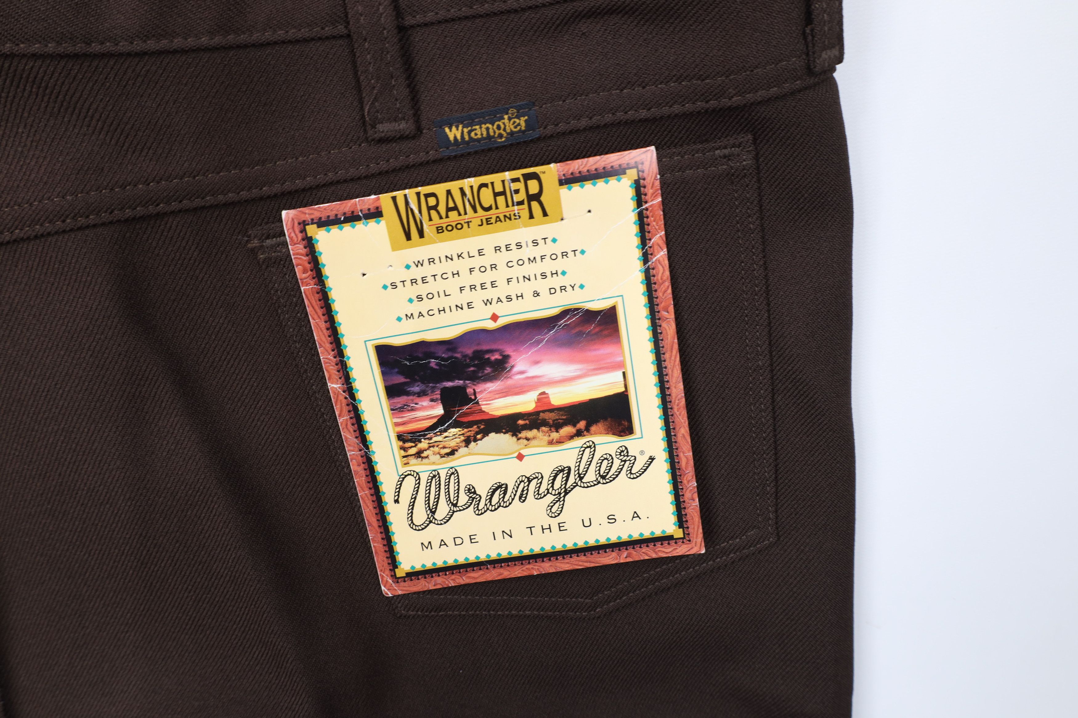 Wrangler Deadstock Vintage 90s Wrangler Bell Bottoms Chino Pants USA Size US 44 / EU 60 - 13 Thumbnail