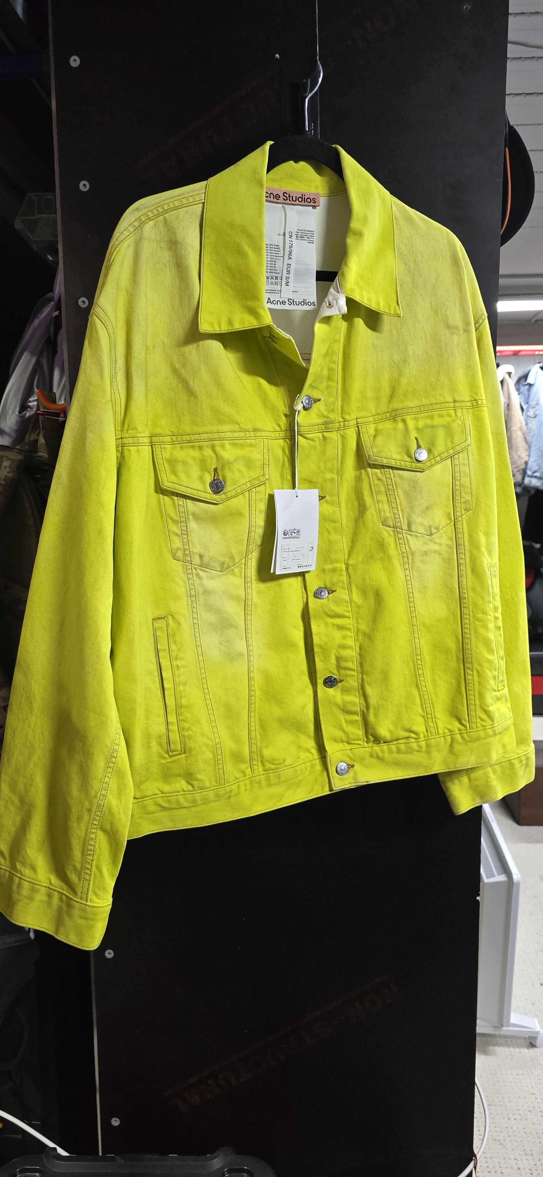 Acne Studios Acne Studios Denim jacket - Oversized fit - Neon yellow Size US M / EU 48-50 / 2 - 8 Thumbnail