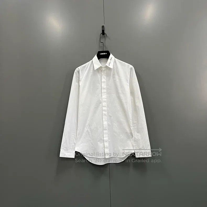 Dior Dior Size37 White neckline embroidered shirt Size US XXS / EU 40 - 1 Thumbnail