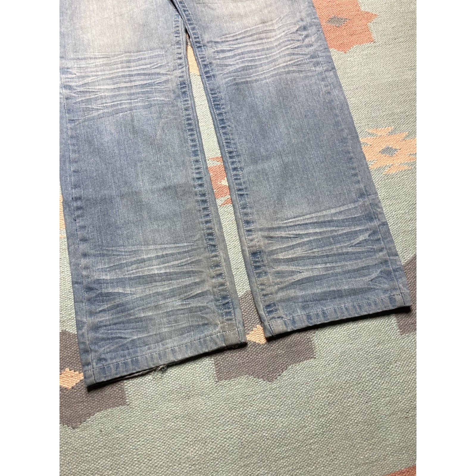 Express VINTAGE Brooklyn Xpress Baggy Jeans Embroidered Grunge 34x34 Men Jeans Blue 34 Inseam 34 Boys? Size US 34 / EU 50 - 6 Thumbnail