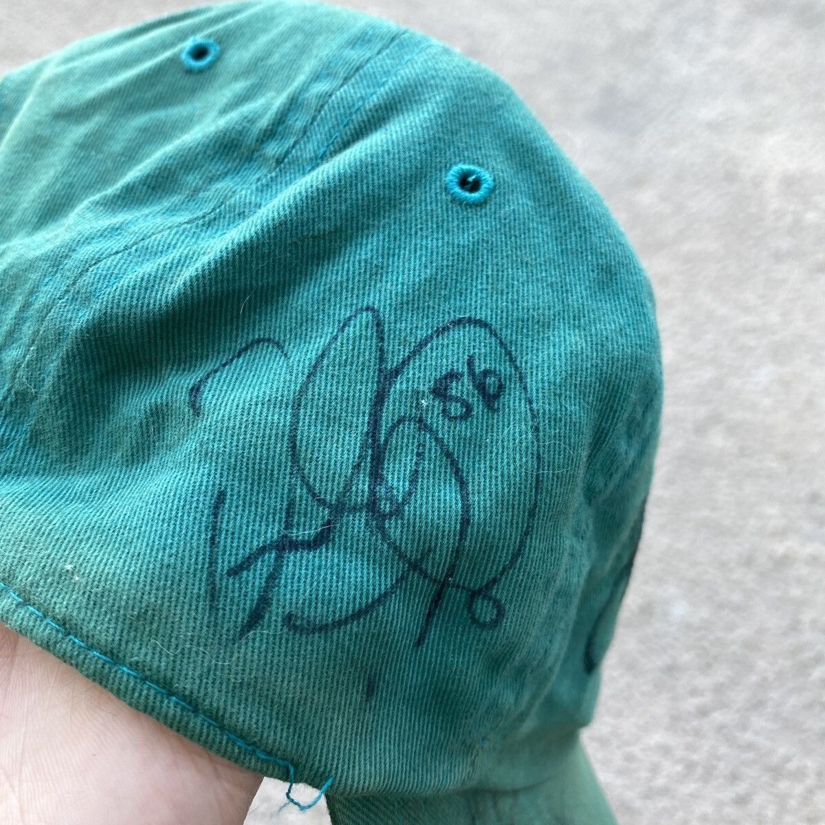 Vintage vintage 80s signatures Miami Dolphins cap Jersey faded nfl Size ONE SIZE - 5 Thumbnail