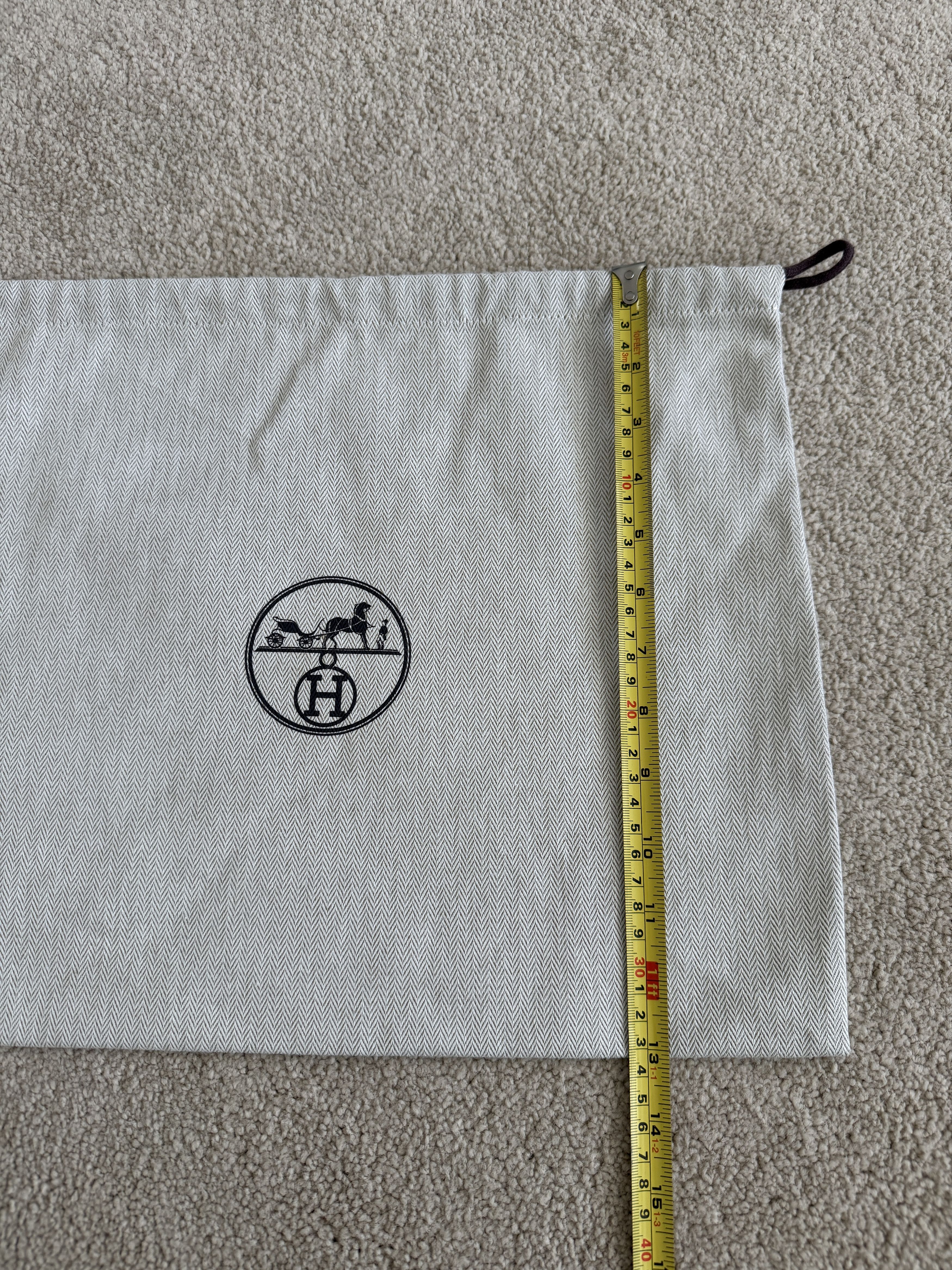 Hermes Authentic Hermes Herringbone Tweed Small Drawstring Dustbag Size ONE SIZE - 4 Thumbnail