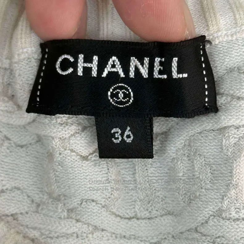 Chanel Chanel Beige full logo short-sleeved knitwear Size XS / US 0-2 / IT 36-38 - 5 Thumbnail