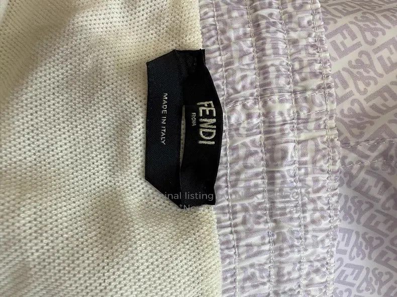 Fendi Fendi Light Purple All-over Print Shorts Size US 32 / EU 48 - 4 Thumbnail