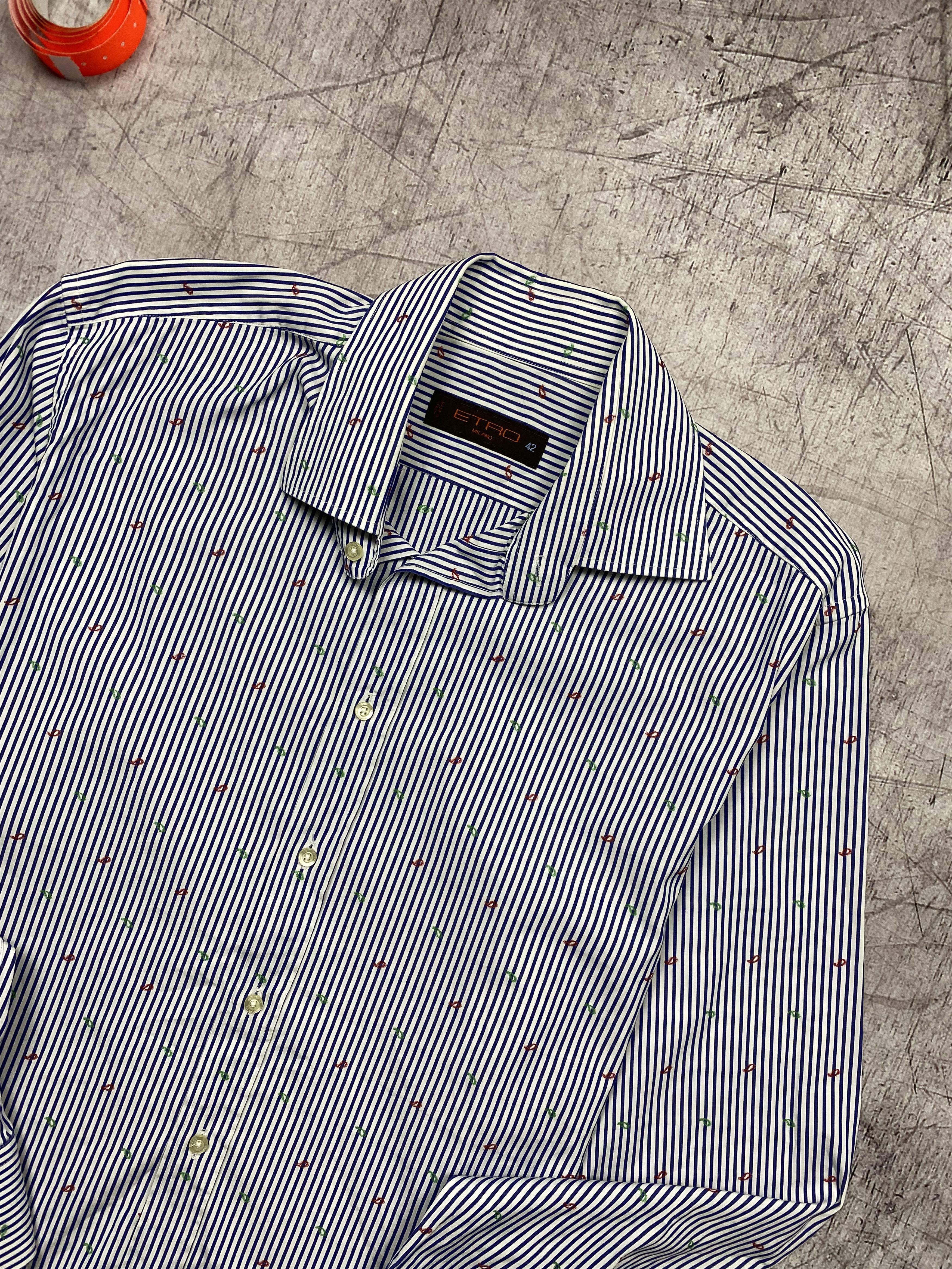 Etro × Vintage Etro Vintage Mens Long Sleeve Shirt Size US L / EU 52-54 / 3 - 2 Thumbnail