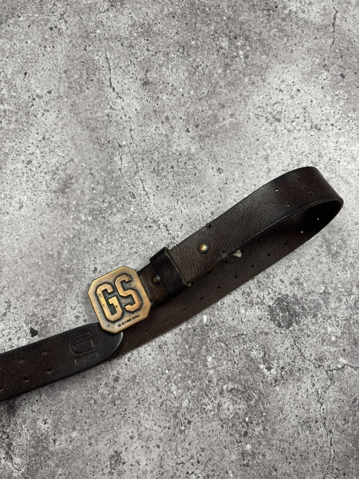 G-Star 00'S NUMBER NINE STYLE G STAR LEATHER RARE Y2K BELT VINTAGE Size ONE SIZE - 3 Thumbnail