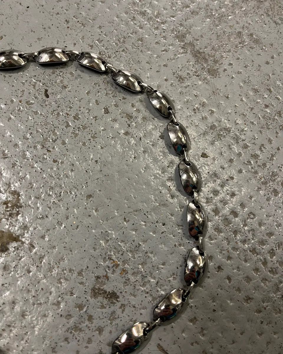 Dolce & Gabbana Dolce & Gabbana Grey Steel Cuban Link Necklace Size ONE SIZE - 5 Thumbnail