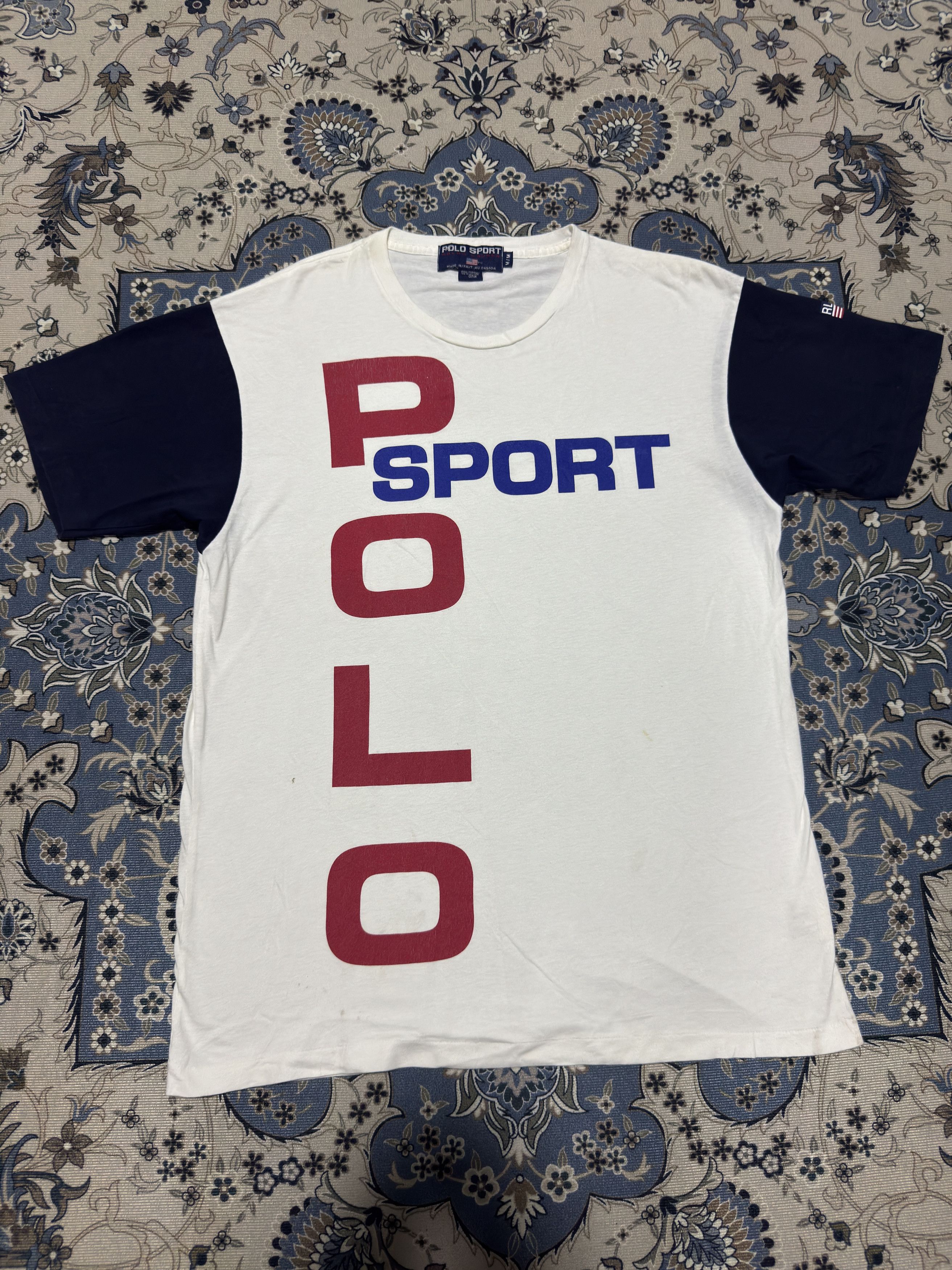 Vintage Polo Sport Ralph Lauren Big Logo T shirt