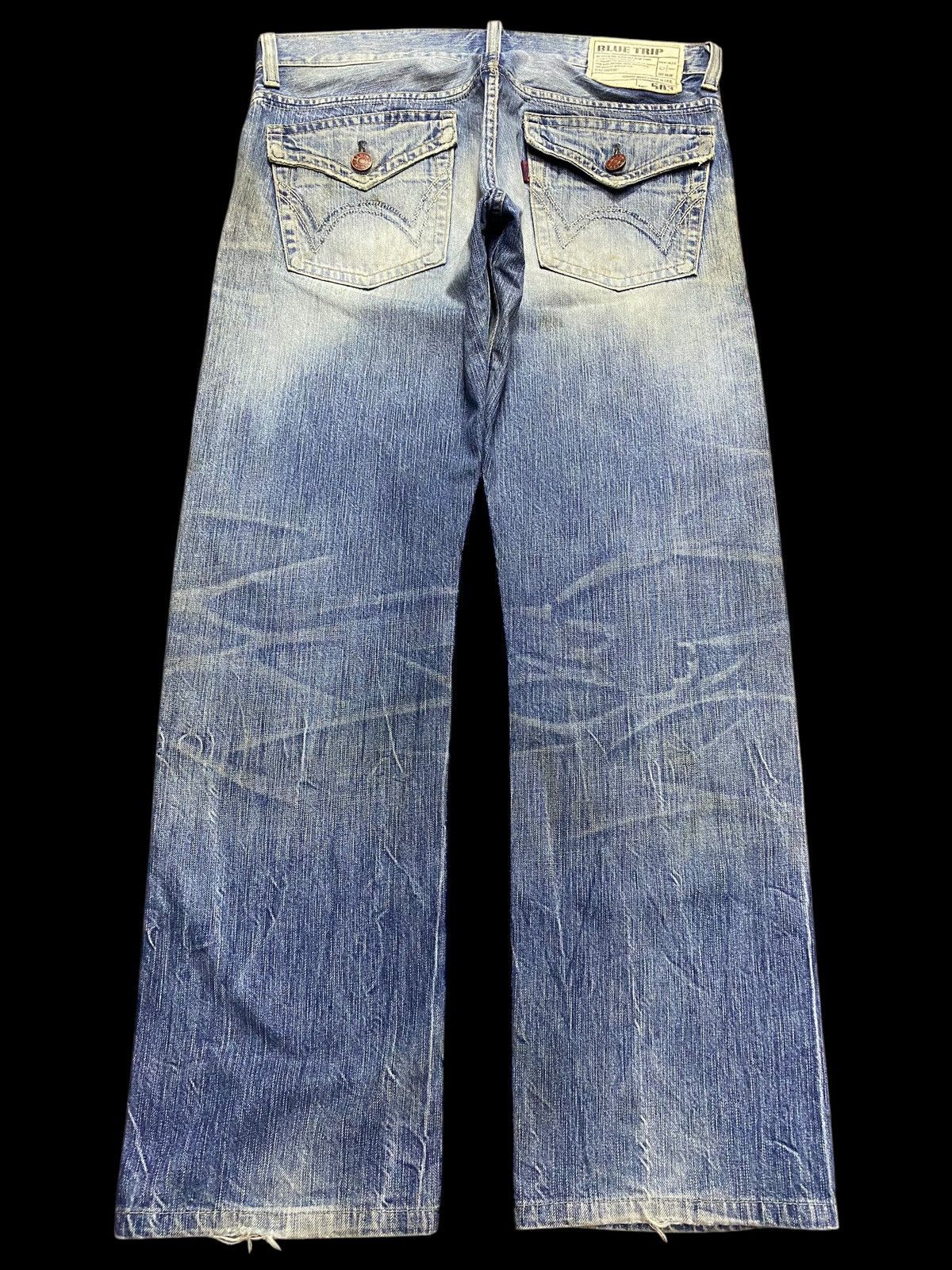 Edwin Vintage Edwin 503 Grunge Distressed Loose Jeans Size US 36 / EU 52 - 2 Thumbnail
