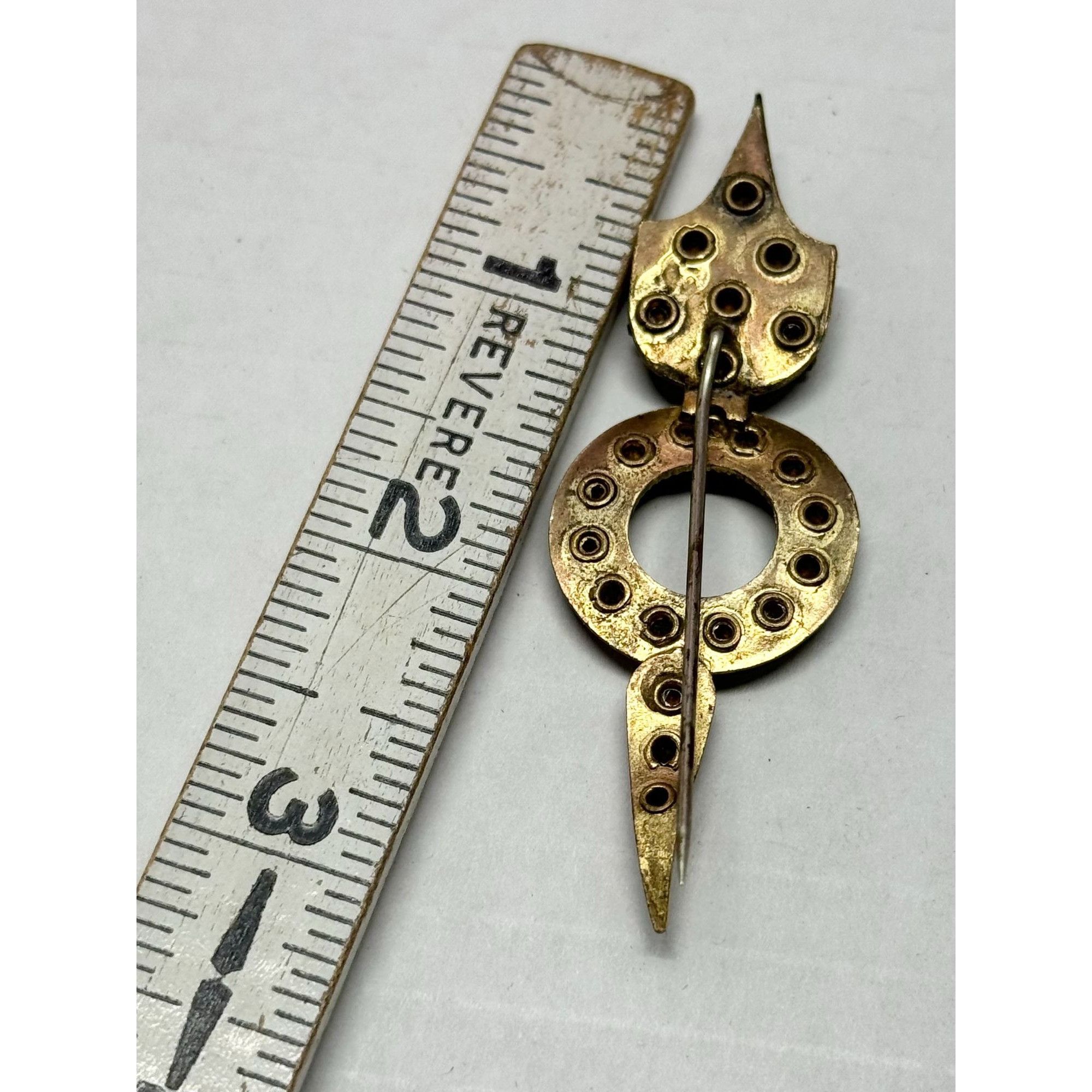 Vintage Estate cut steel rhinestone stick pin Size ONE SIZE - 4 Thumbnail