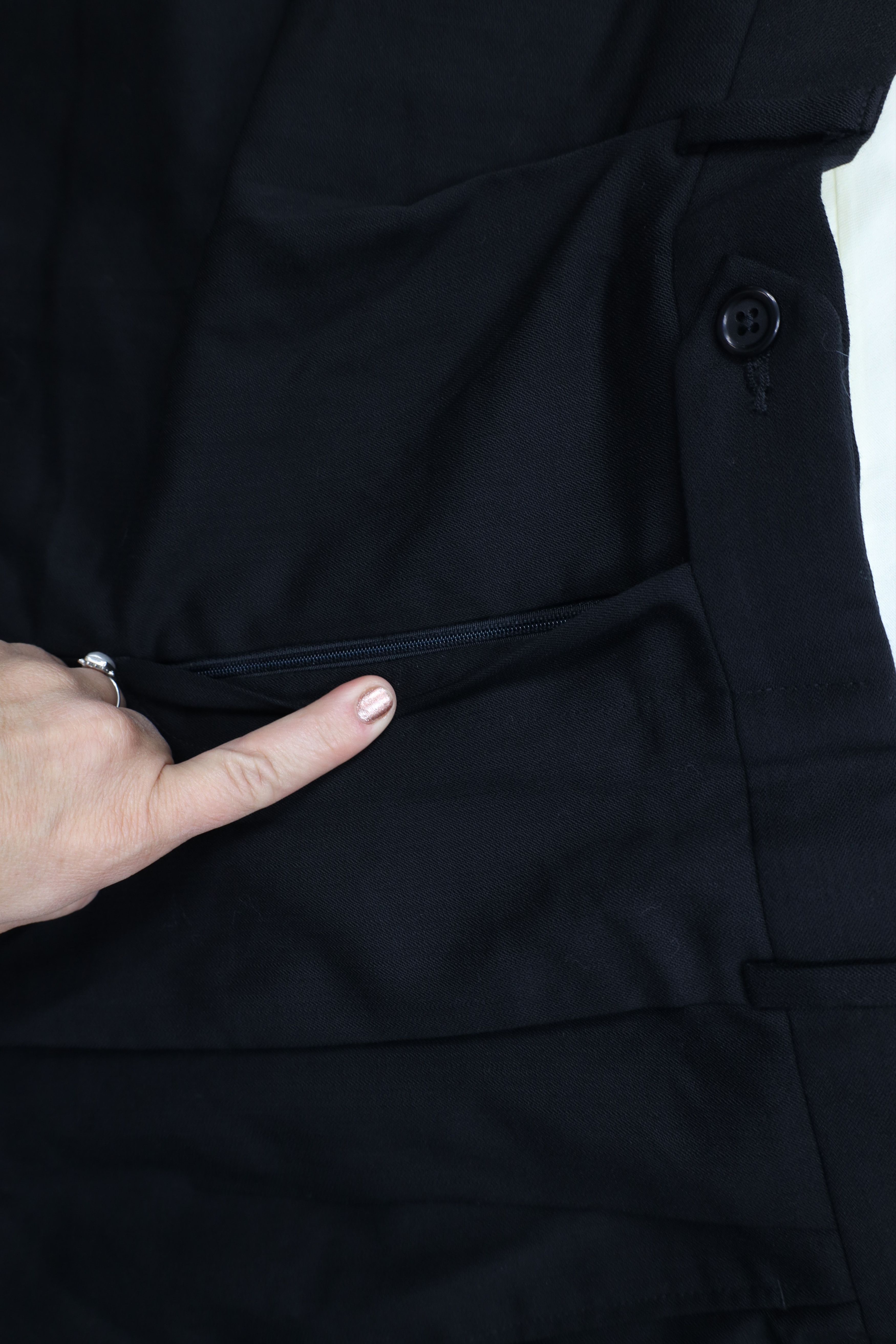 Vintage Vintage 90s Streetwear Worsted Wide Leg Chino Pants Black Size US 36 / EU 52 - 6 Thumbnail