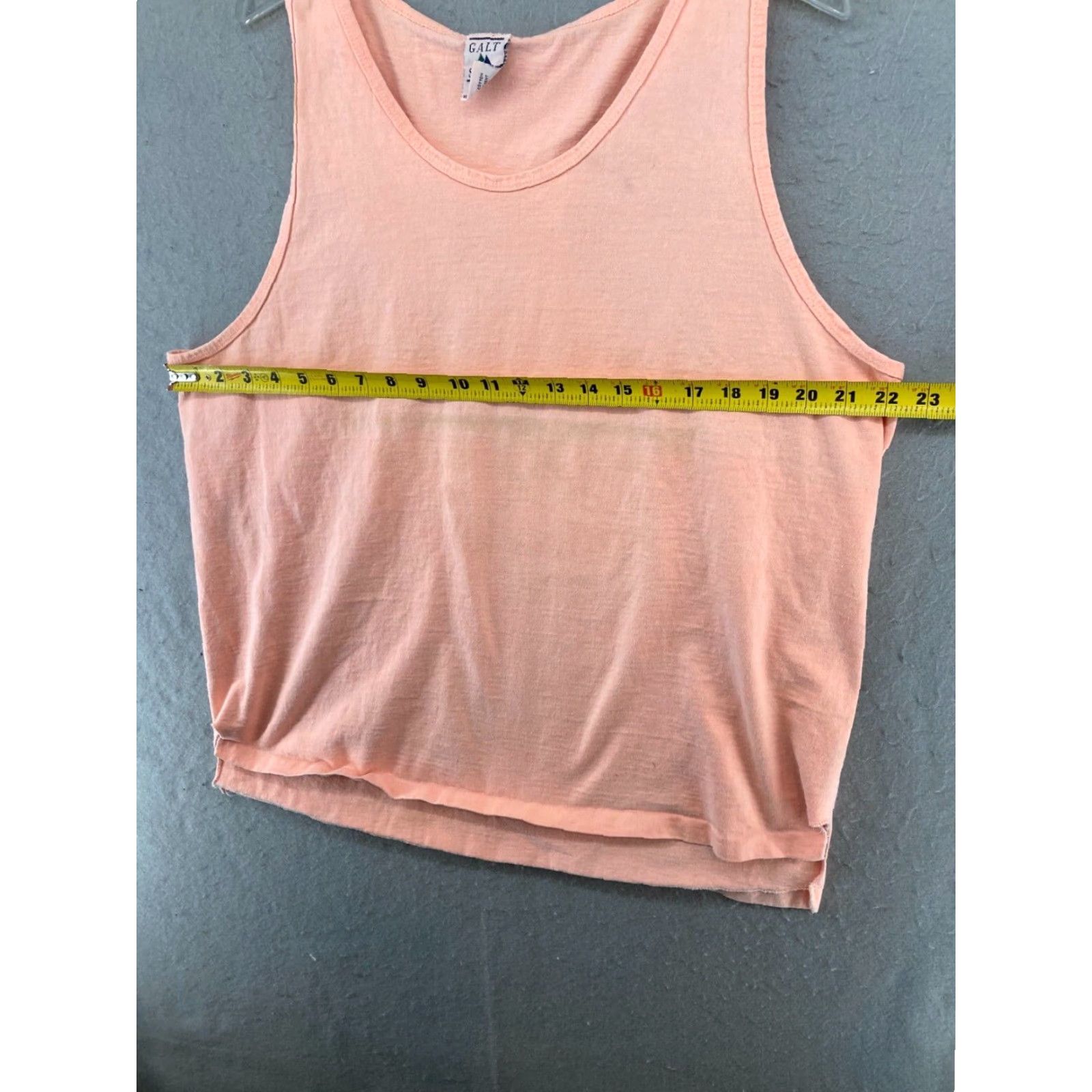 Vintage VINTAGE Galt Sand Tank Top XL Orange Solid USA 90s Mens Size US XL / EU 56 / 4 - 2 Thumbnail