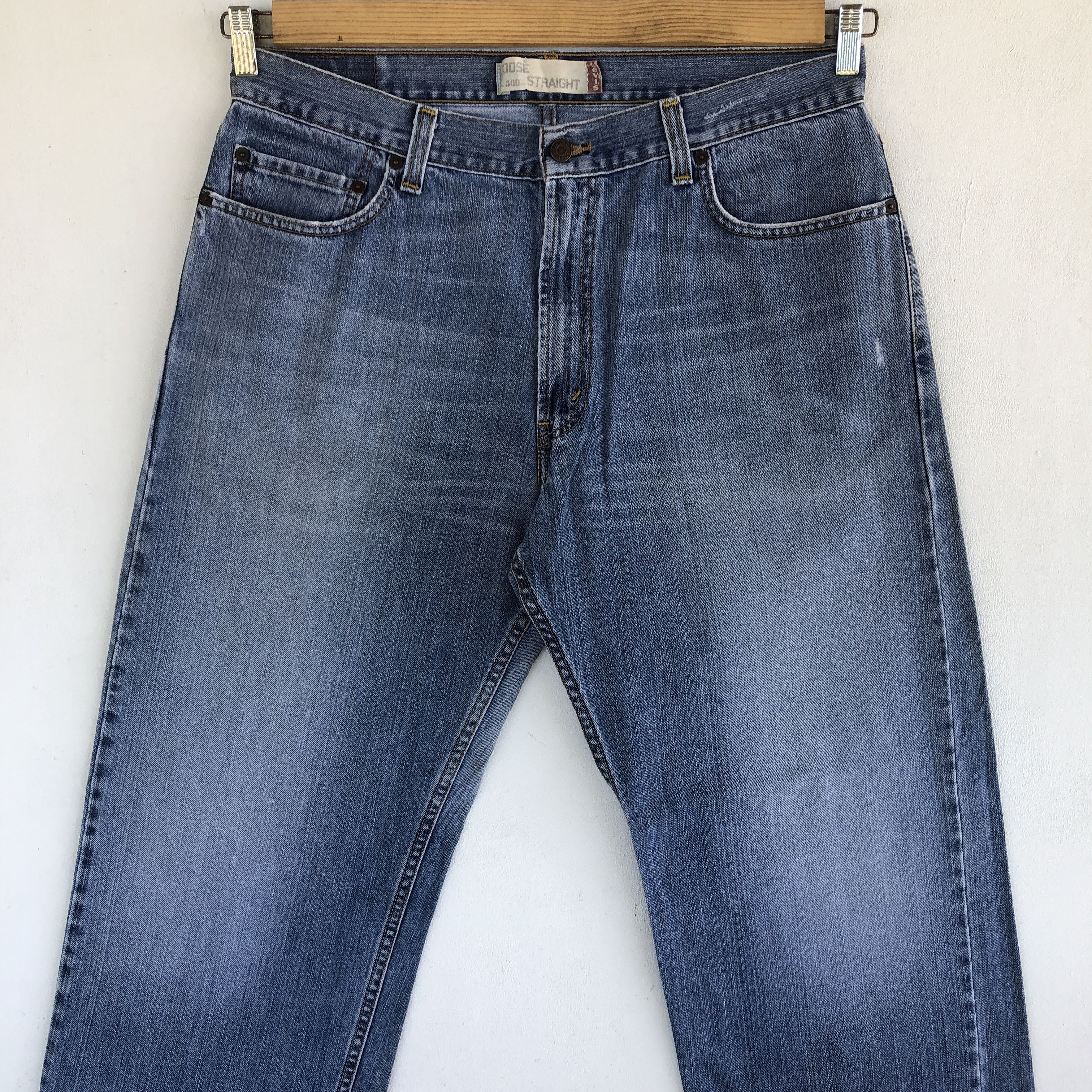 Levi's Vintage Levis 569 Baggy Jeans Levi's Light Wash Faded Denim Size US 36 / EU 52 - 3 Thumbnail
