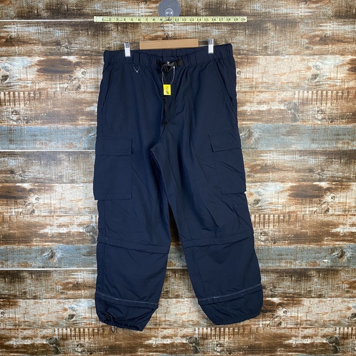 Japanese Brand × Uniqlo DL Uniqlo Dark Blue Cargo Multipocket Pants #C1129 Size US 33 - 1 Thumbnail