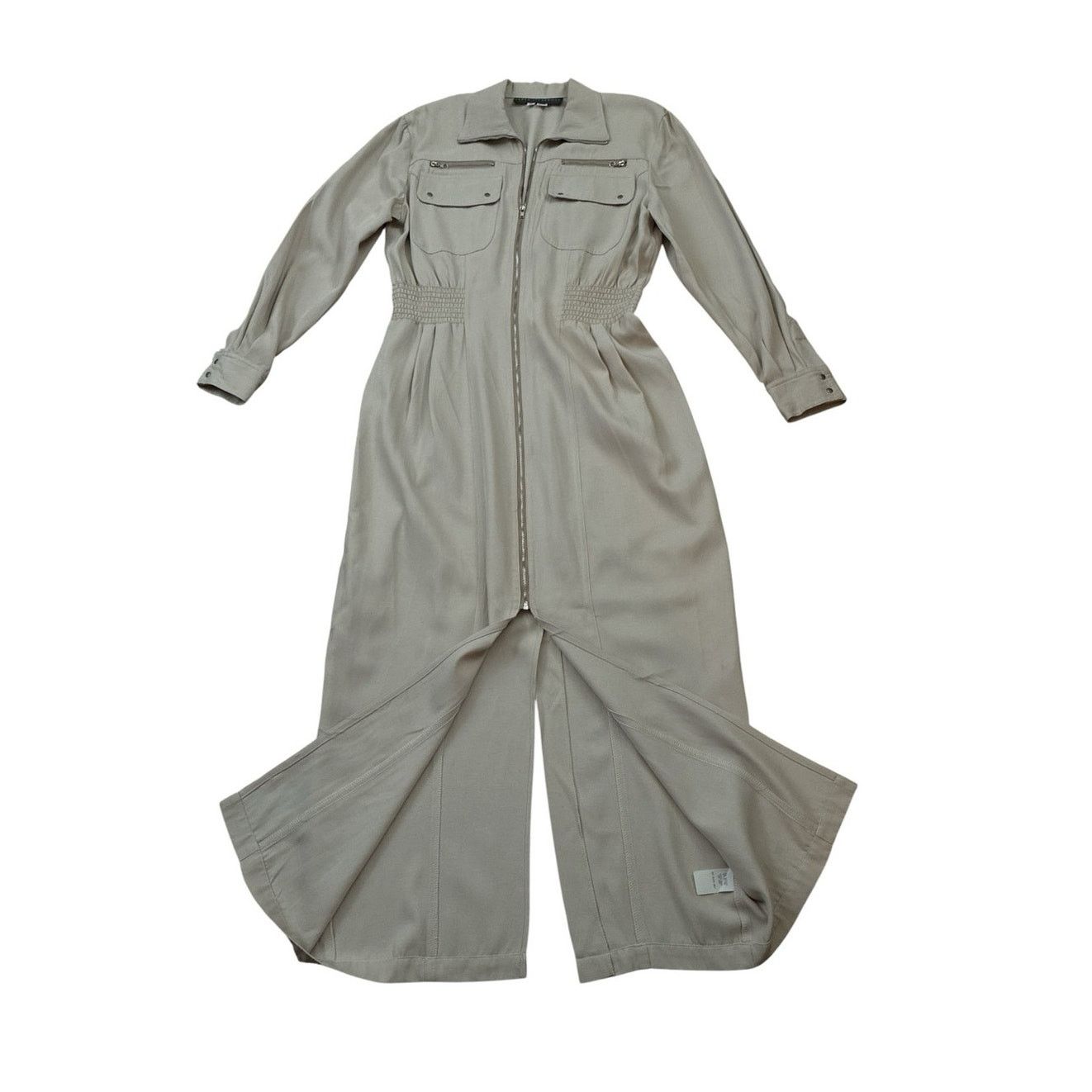 Vintage Karen Alexander vintage khaki full zip trench dress size 12 Size XL / US 12-14 / IT 48-50 - 12 Thumbnail