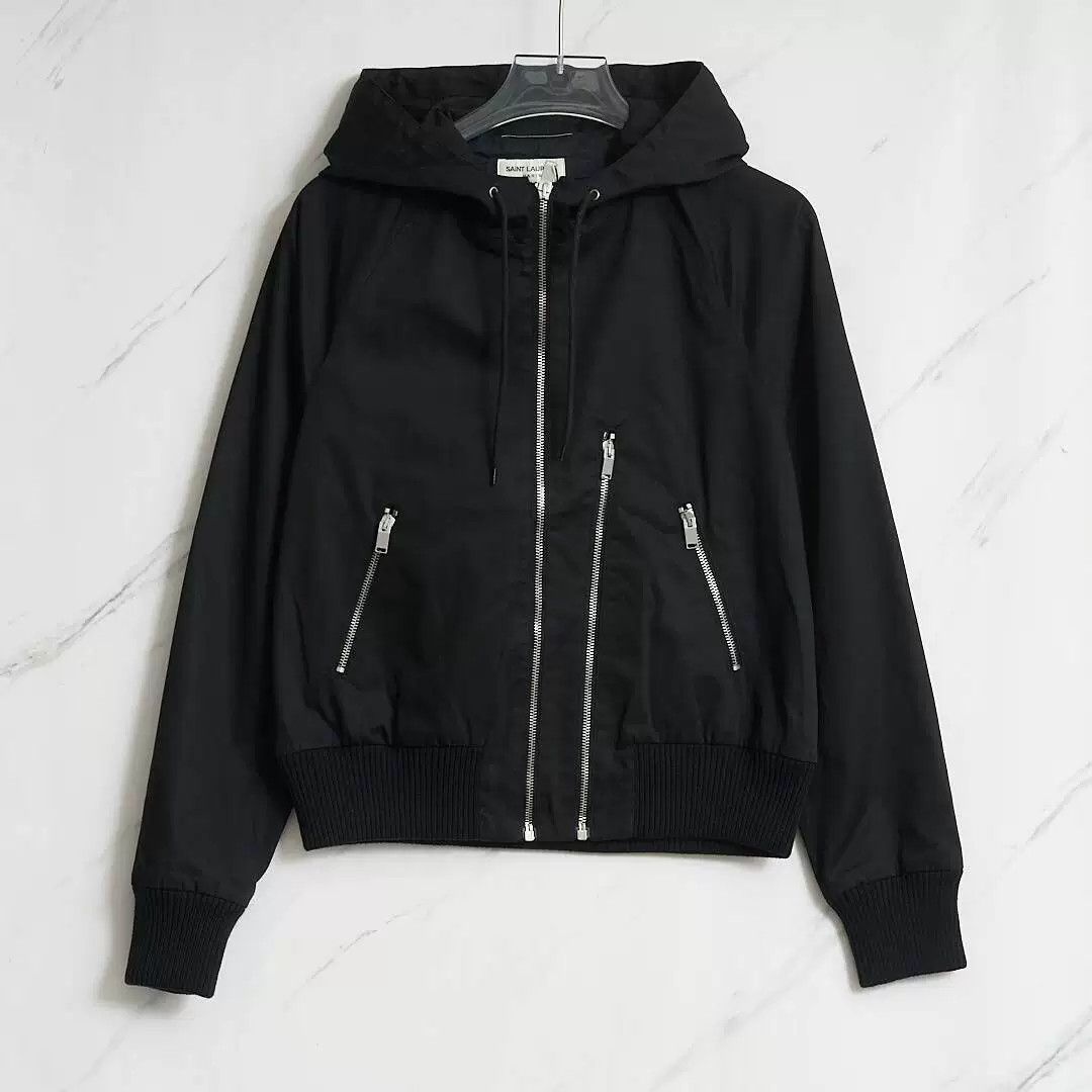 Saint Laurent Paris Saint Laurent Men's Double Zip Hooded Jacket Size US M / EU 48-50 / 2 - 1 Thumbnail