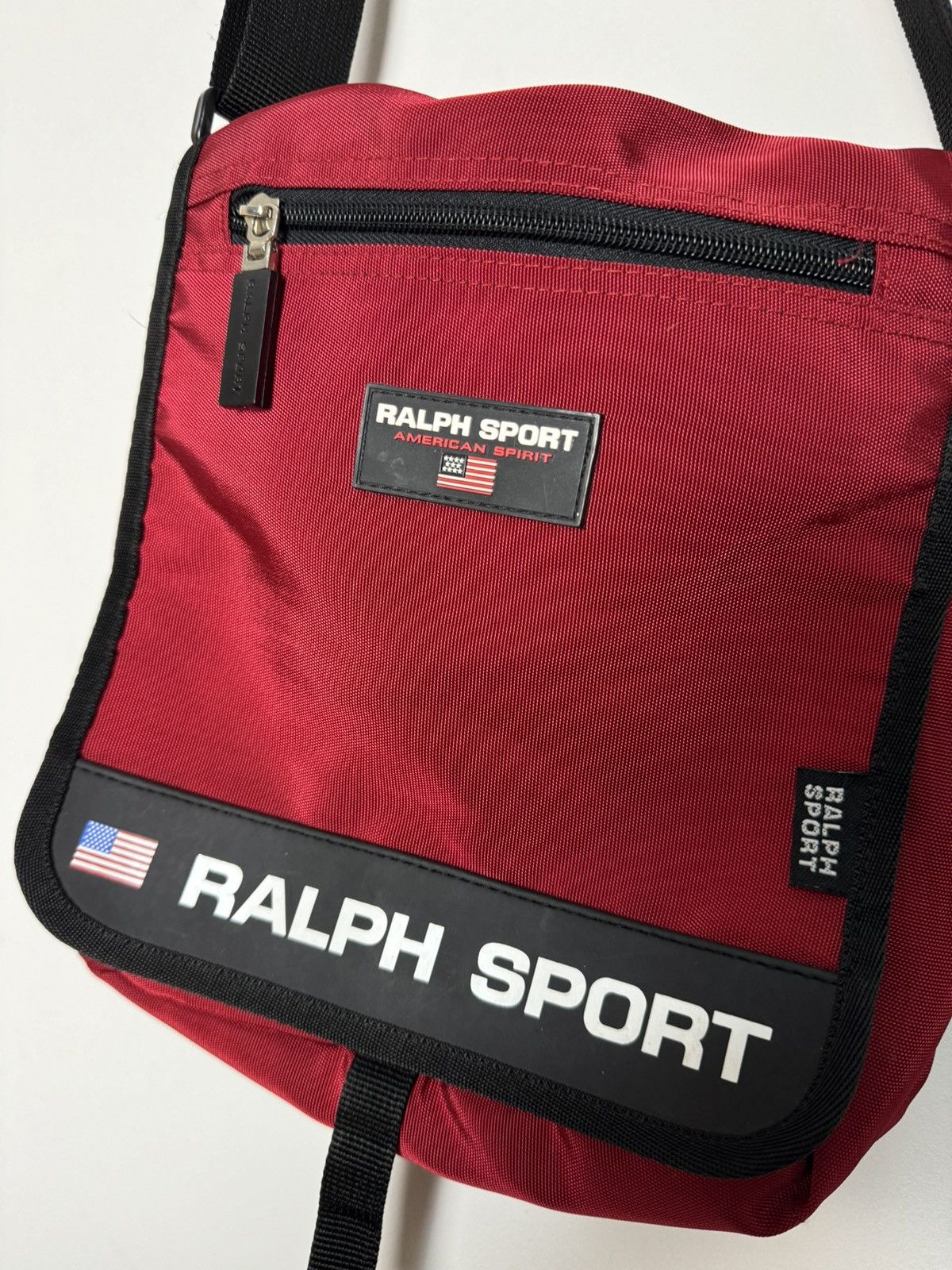 Ralph Lauren Ralph Sport Red Nylon Crossbody Bag Multi Pocket Y2K Style Size ONE SIZE - 5 Thumbnail