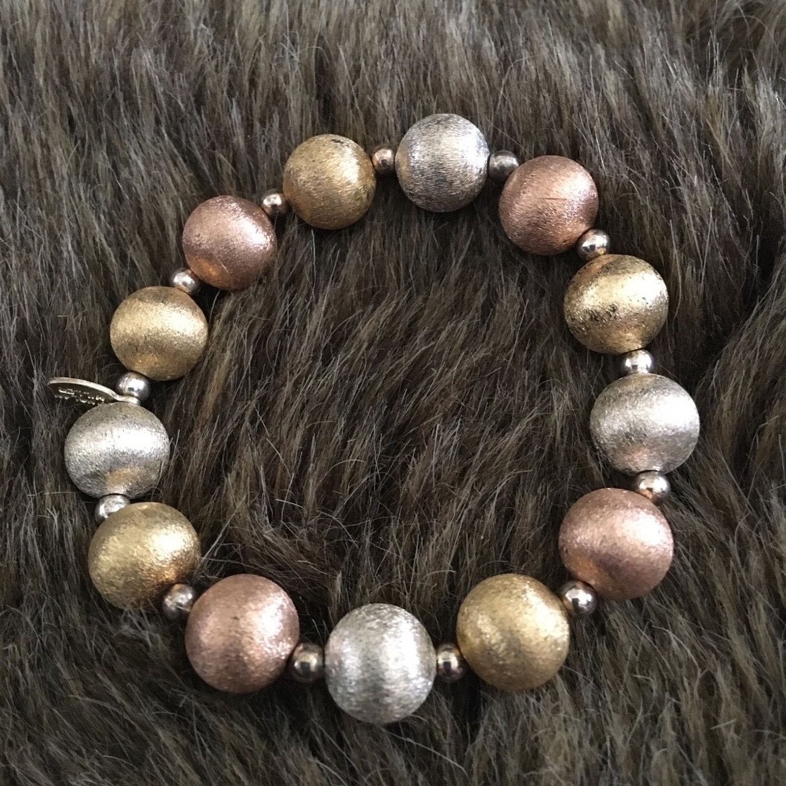 Vintage Vintage Nolan Miller tri-tone beaded bracelet Size ONE SIZE - 6 Thumbnail