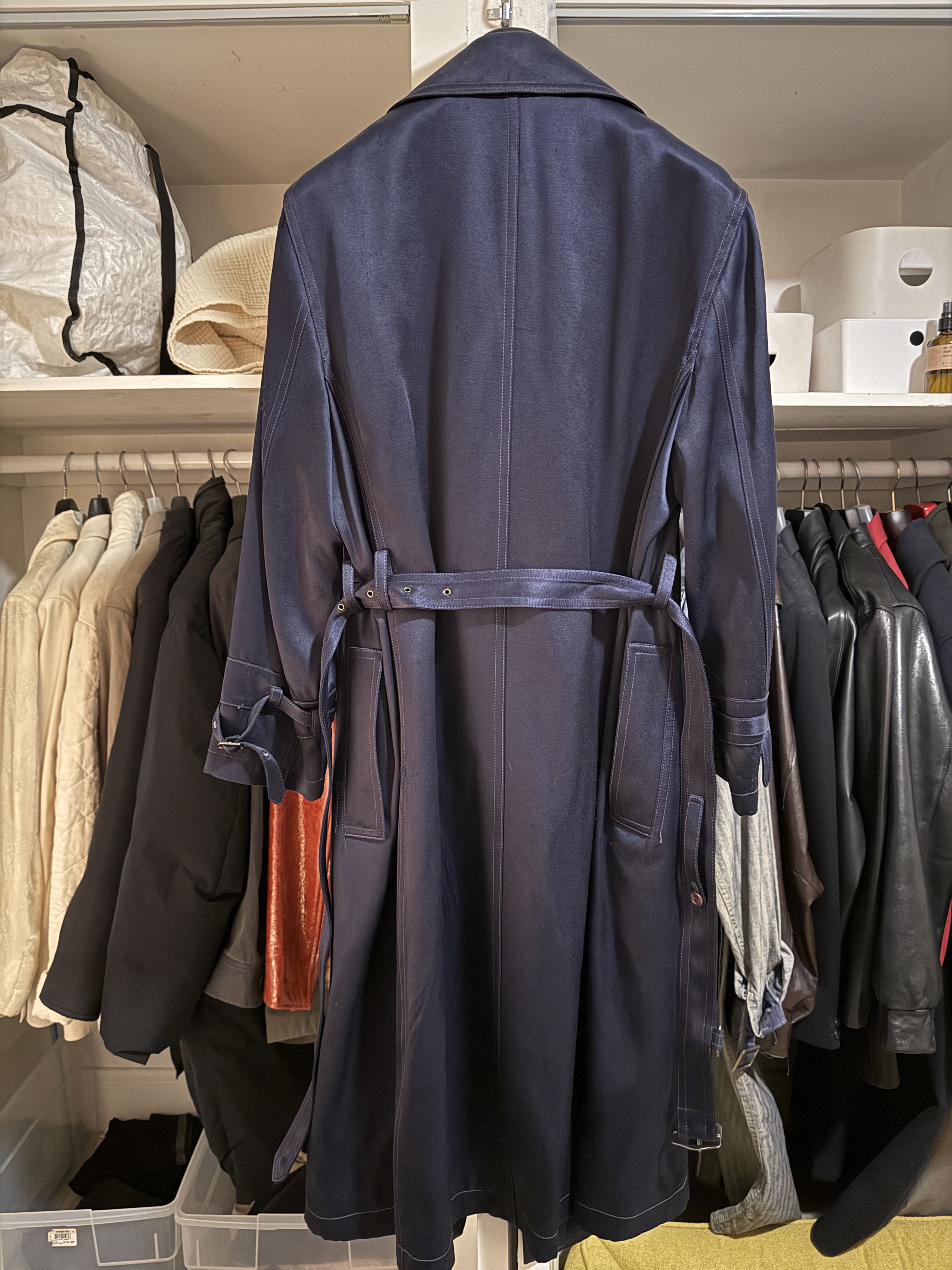 Sies Marjan Navy trench coat Size US M / EU 48-50 / 2 - 2 Thumbnail