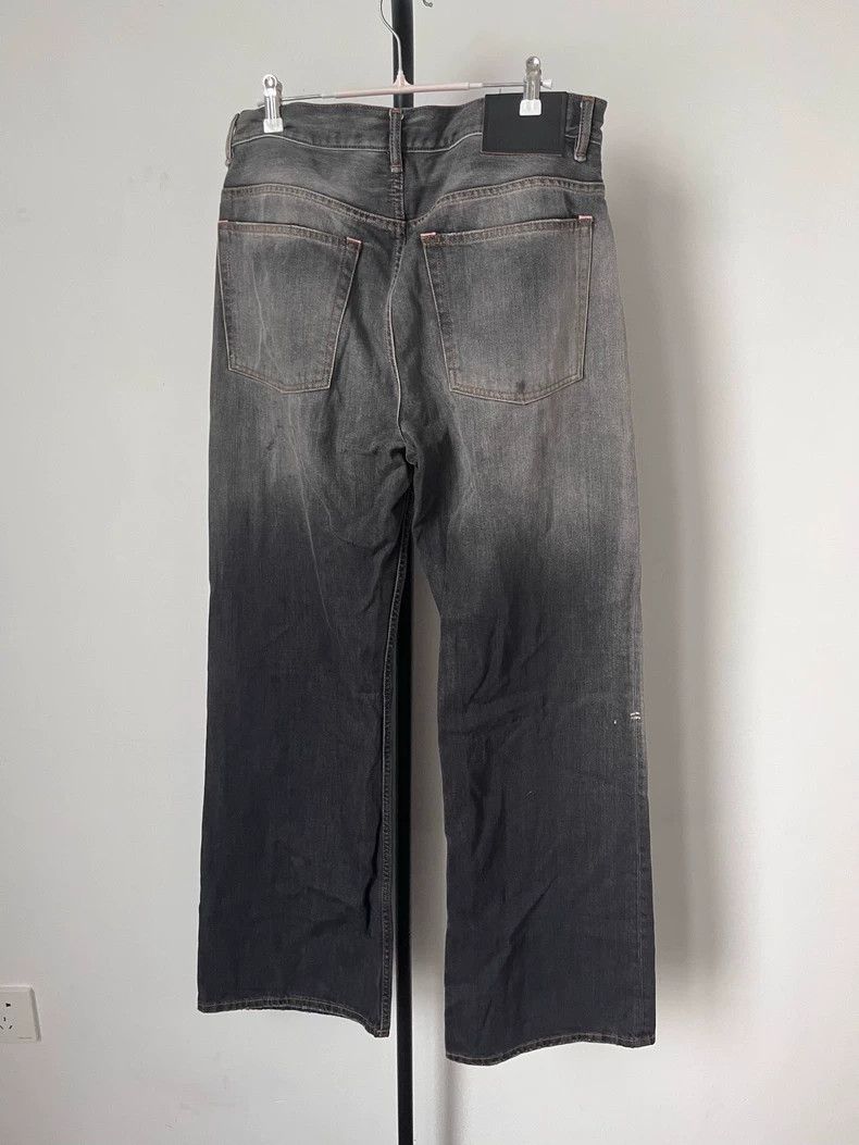 Acne Studios Acne Studios Black washed low-waisted wide-leg jeans Size US 32 / EU 48 - 2 Thumbnail