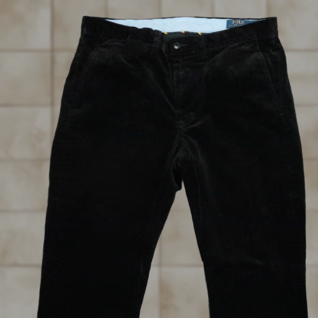 Polo Ralph Lauren Polo Ralph Lauren Pants Men 33x32 Black Corduroy PRL Cords Straight Chino Pockets Slim? Regular (adjusted) Size US XS / EU 42 / 0 - 1 Thumbnail