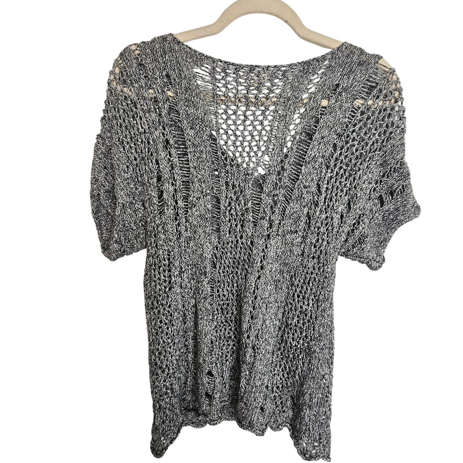 Eileen Fisher Eileen Fisher Womens Open Knit Sweater Sz S Coastal Grandma Size S / US 4 / IT 40 - 7 Thumbnail