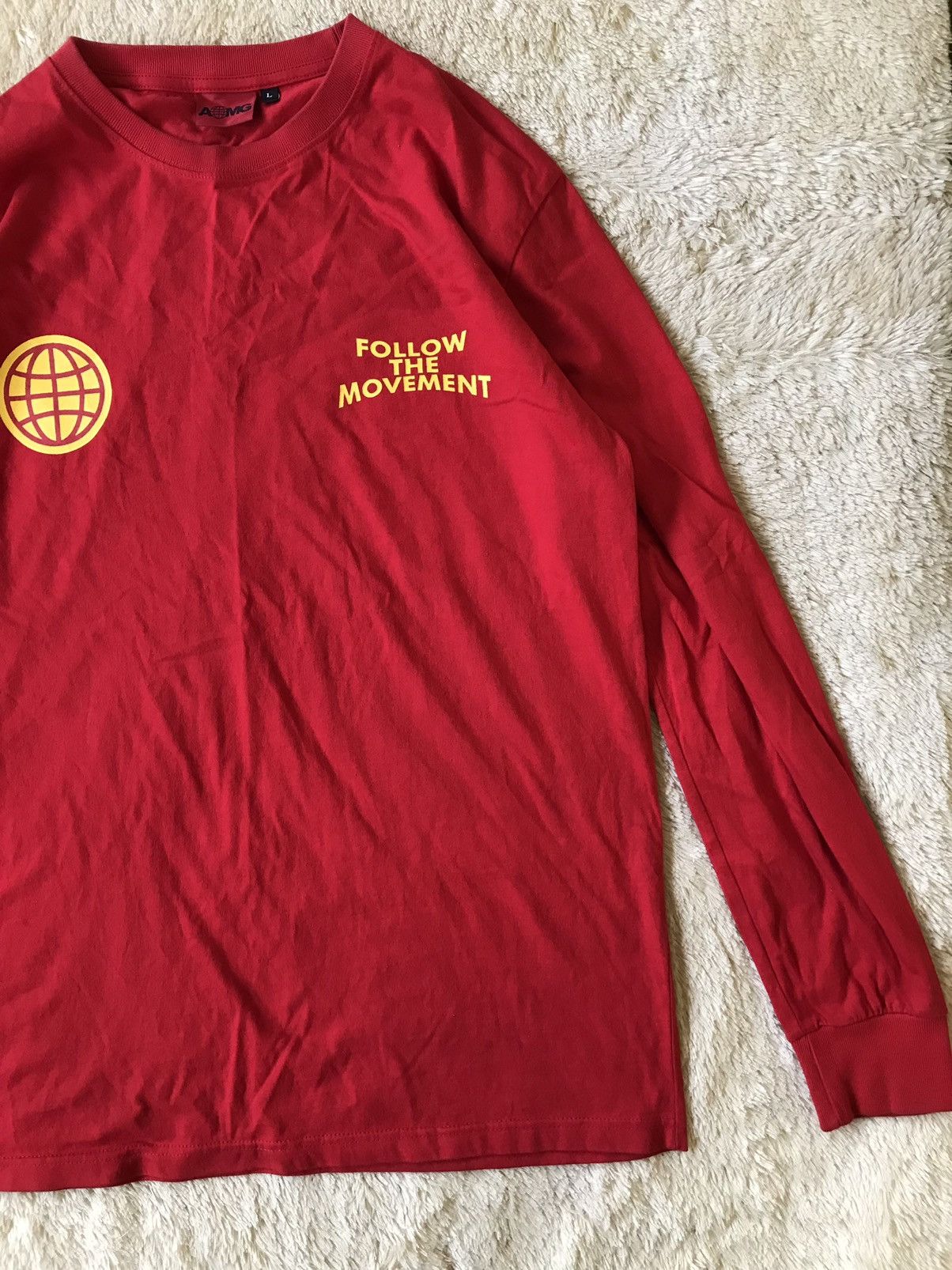 Band Tees × Justin Bieber AOMG Follow The Movement Long Sleeve K-Pop Merchandise Size US XL / EU 56 / 4 - 3 Thumbnail