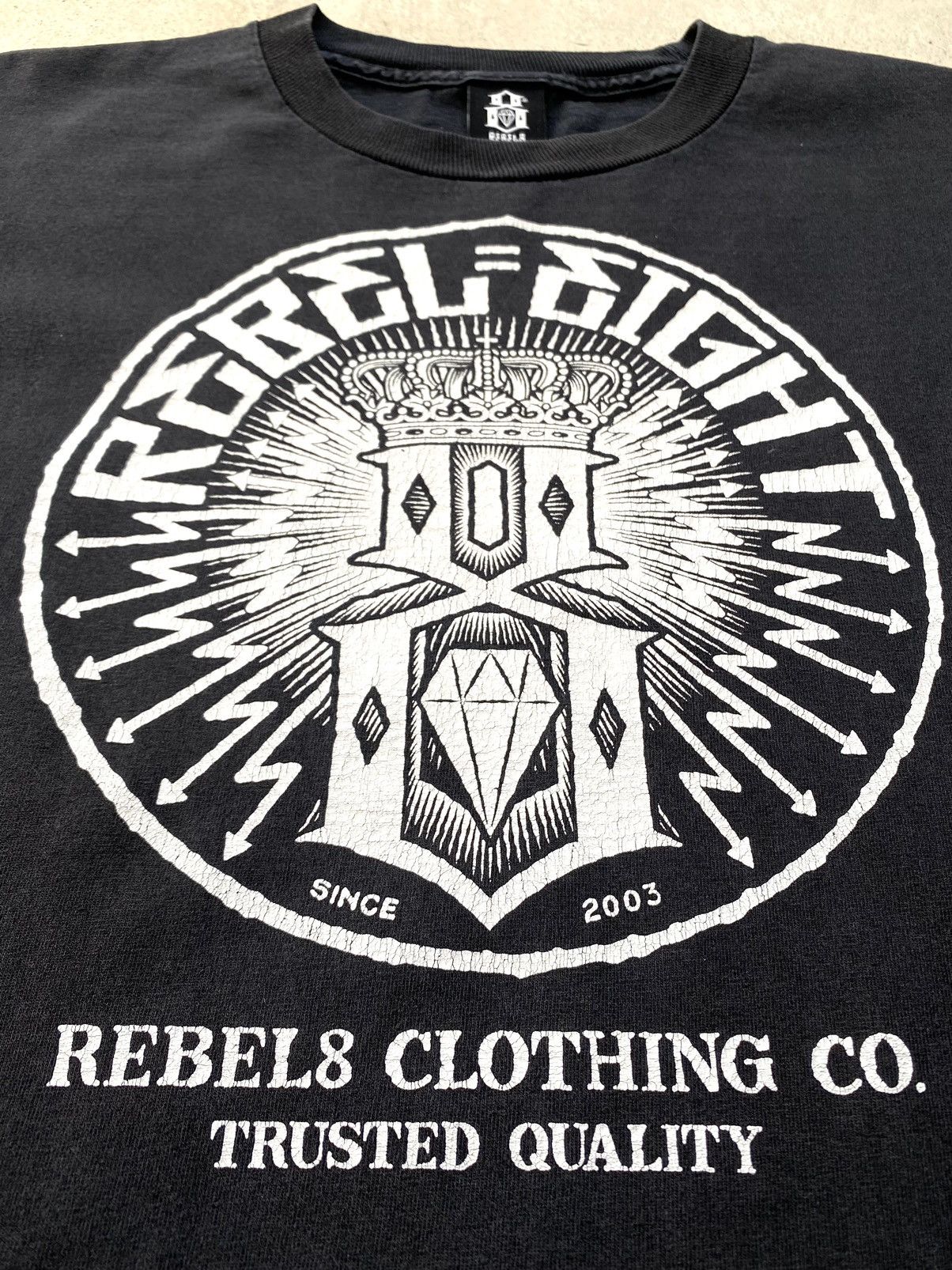 Japanese Brand Vintage Rebel8 Archive T Shirt Streetwear Y2K Size US M / EU 48-50 / 2 - 3 Thumbnail