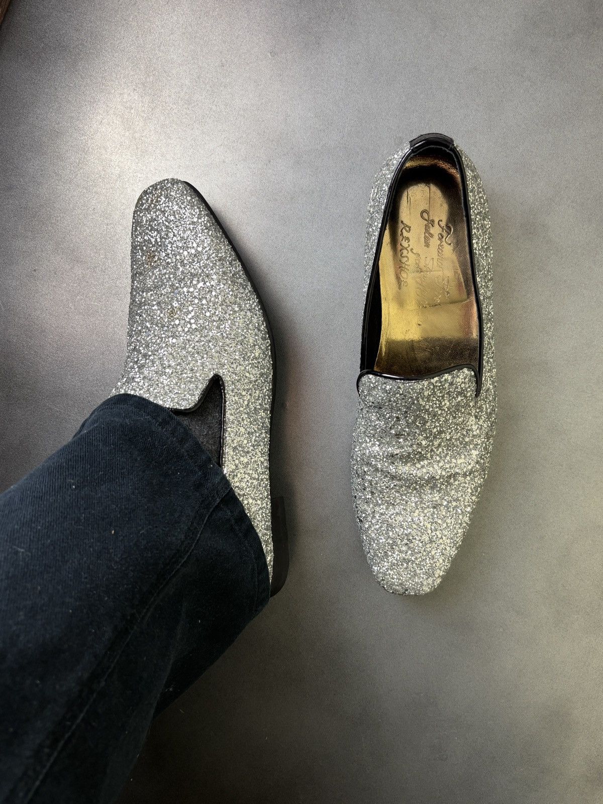 Vintage Vintage Sparkle Loafers Glitter Size US 10 / EU 43 - 5 Thumbnail