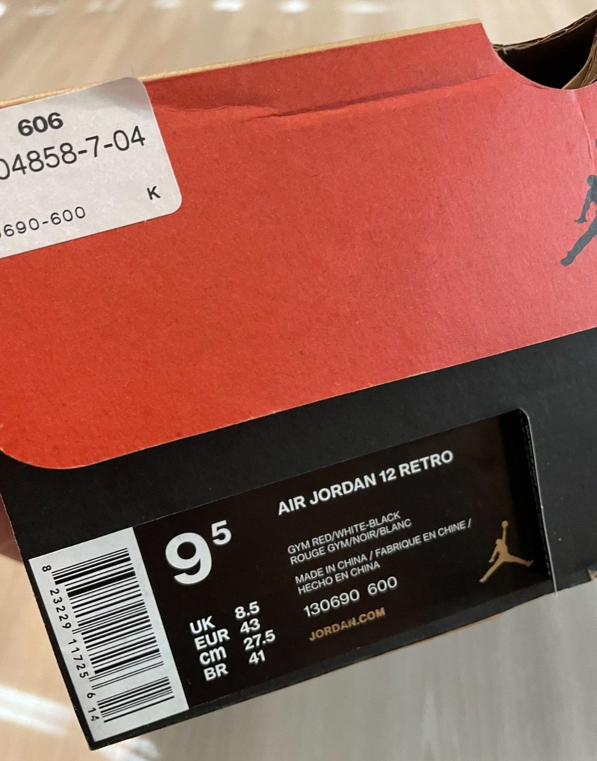 Jordan Brand × Nike Jordan 12 Retro Gym Red 2016 Mens 9.5 Size US 9.5 / EU 42-43 - 8 Thumbnail