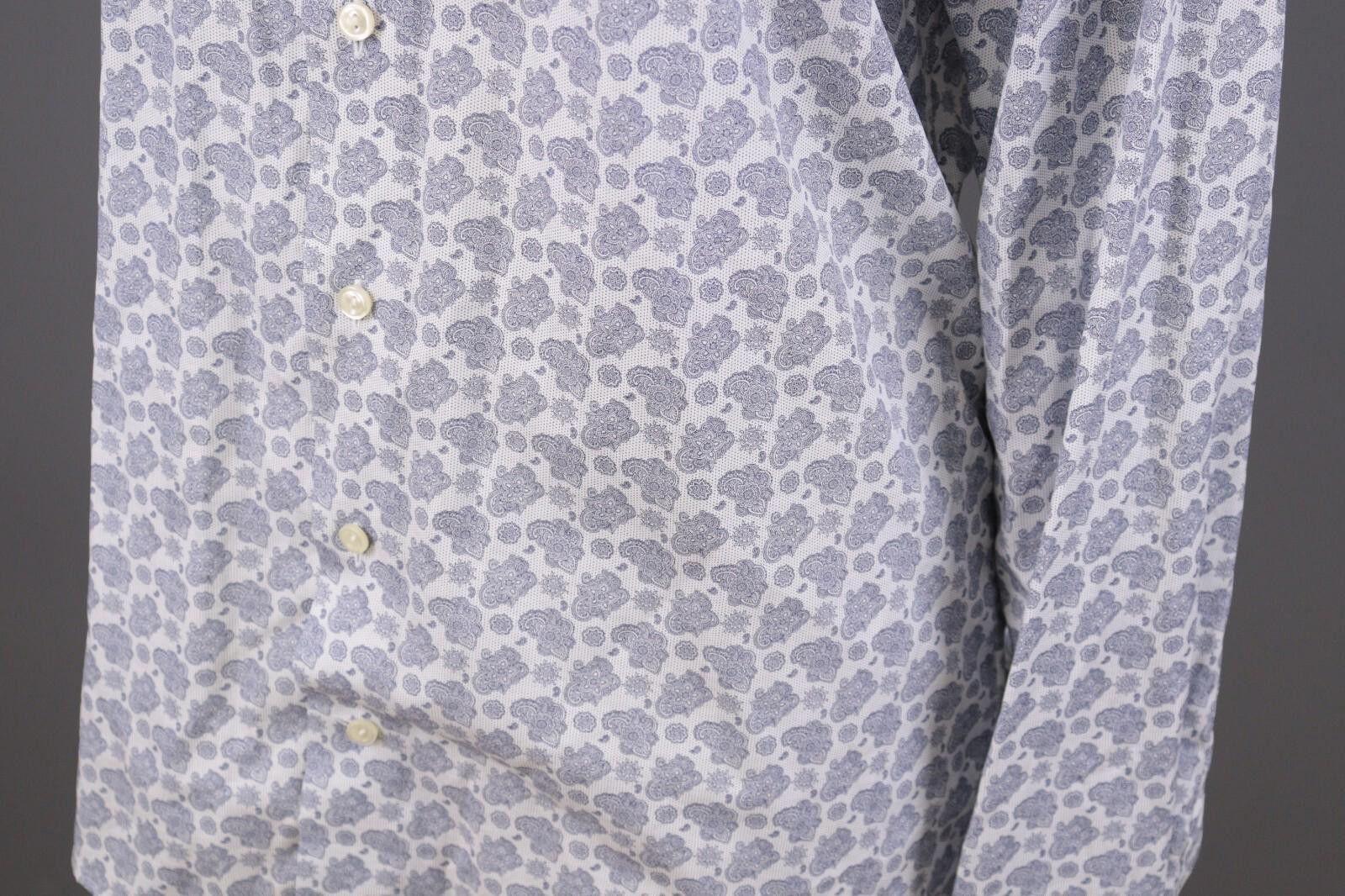 Eton Eton Slim White Floral Button Down Shirt Size 41 / 16 Size US M / EU 48-50 / 2 - 10 Thumbnail