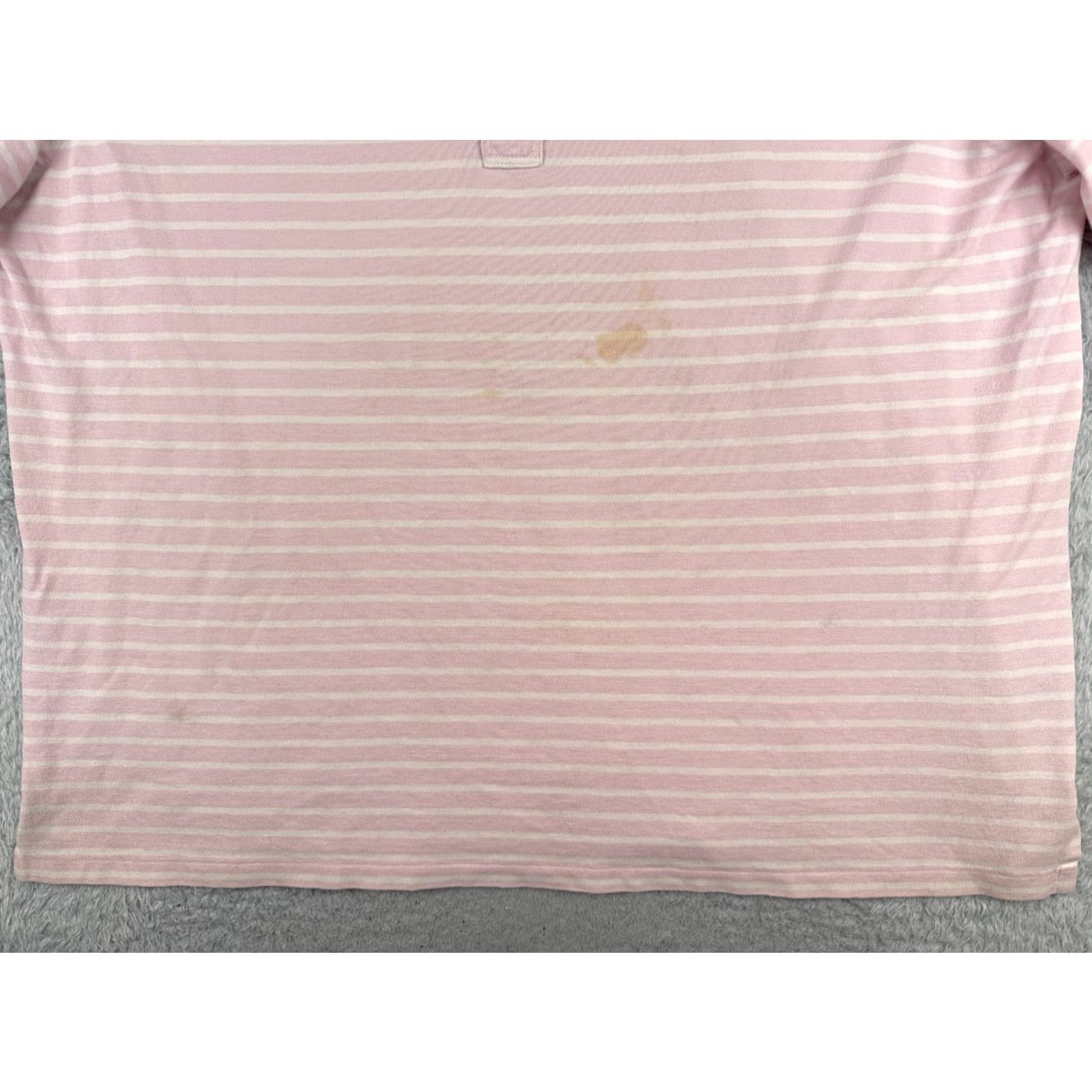 Ralph Lauren Ralph Lauren Polo Shirt Men 3XL XXXL Tall Pink White Stripe Cotton Oxford READ Size US XXL / EU 58 / 5 - 5 Thumbnail