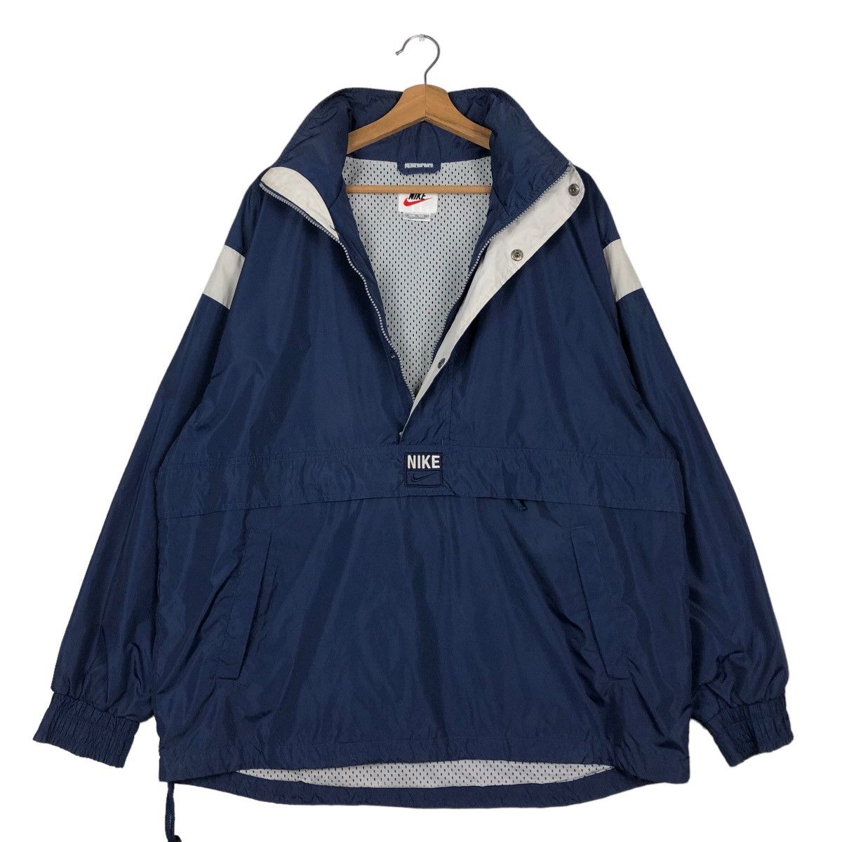 Nike 🔥Vintage Nike Winbreaker Anorak Centre Logo Big Swoosh Size US XL / EU 56 / 4 - 11 Thumbnail