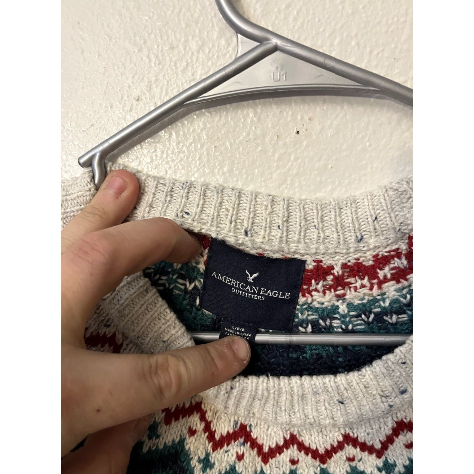 American Eagle Outfitters American Eagle Outfitters Men’s Gray Pullover Sweater Size Large Size US L / EU 52-54 / 3 - 3 Thumbnail