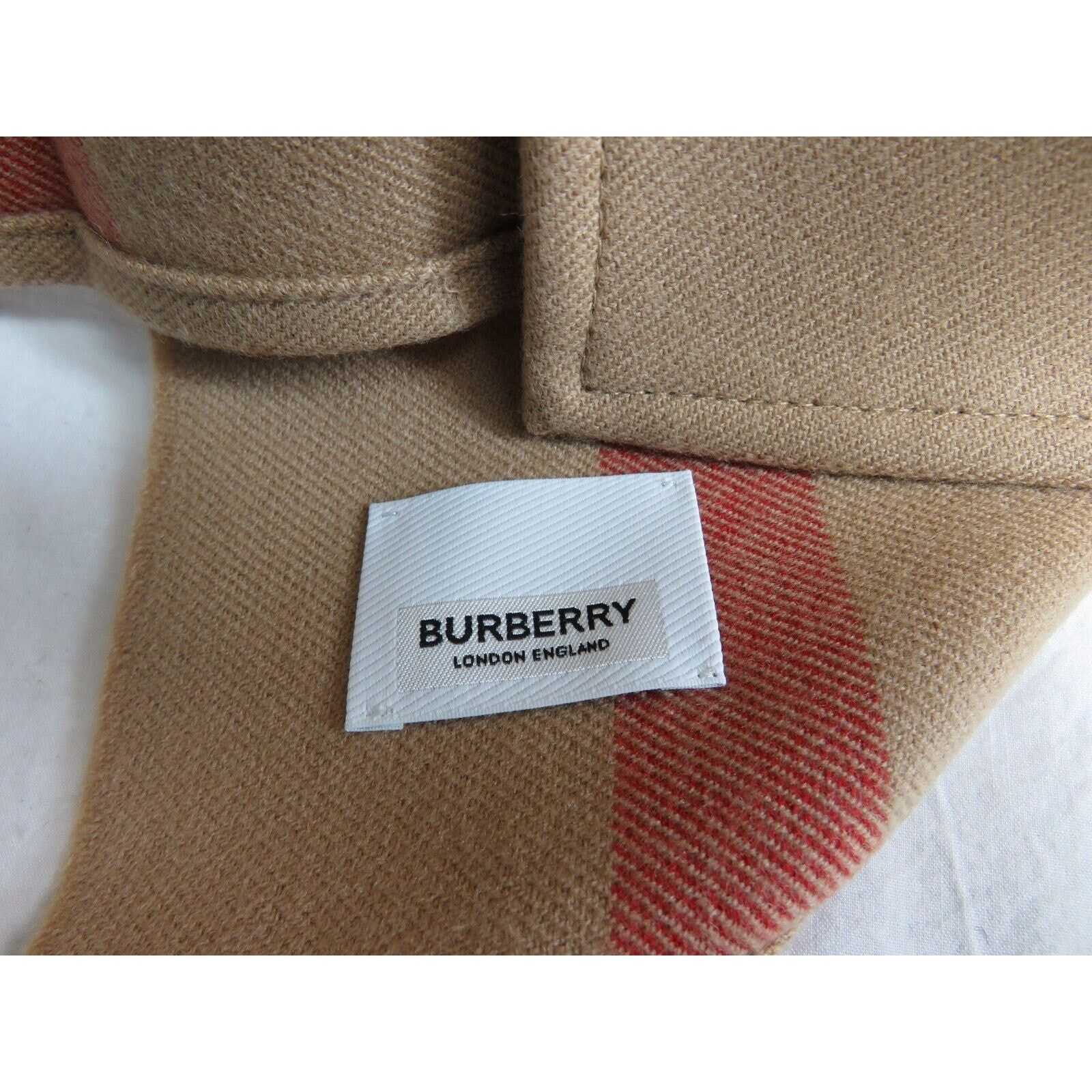 Burberry BURBERRY CHARLOTTE CAMEL WOOL CHECK REVERSIBLE PONCHO ITALY Size ONE SIZE - 6 Thumbnail